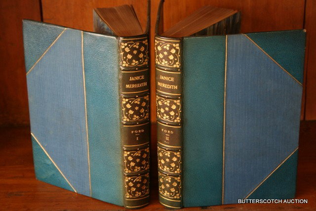384) 2 VOL. 3/4 LEATHER, JANICE MEREDITH BY: PAUL LEICESTER FORD, NEW YORK, DODD, MEAD AND COMPANY, 1899