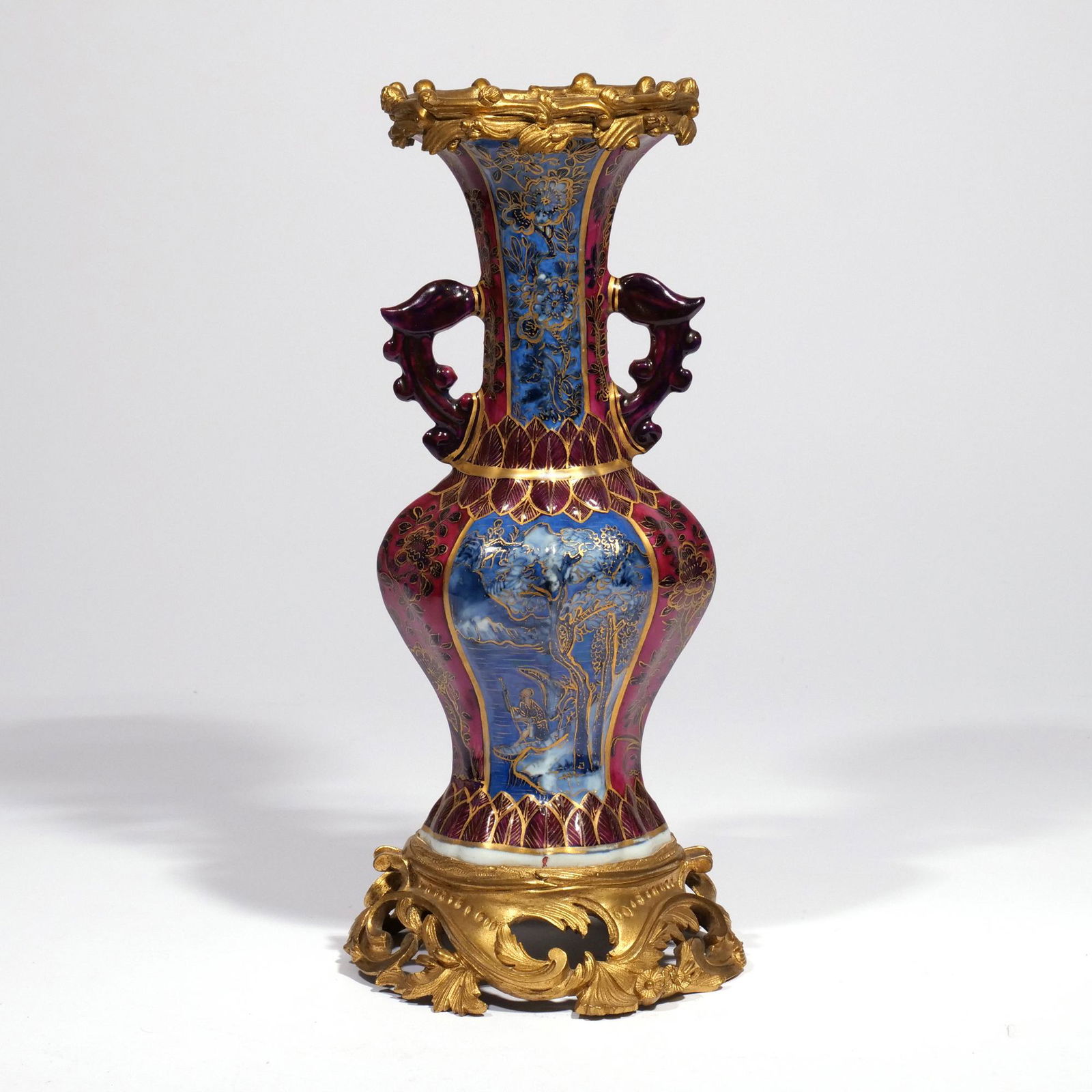 ORMOLU MOUNTED CHINESE PORCELAIN VASE (1 of 9)