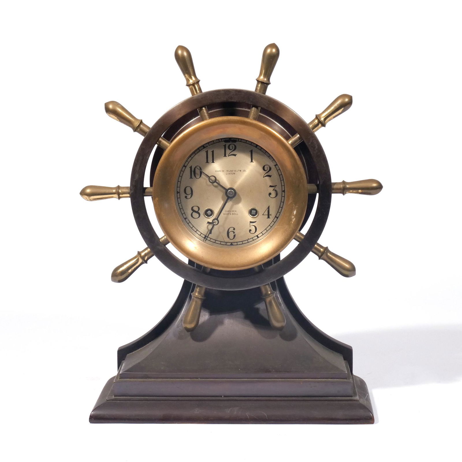 SHREVE CRUMP & LOW CHELSEA SHIP'S BELL CLOCK (1 of 9)
