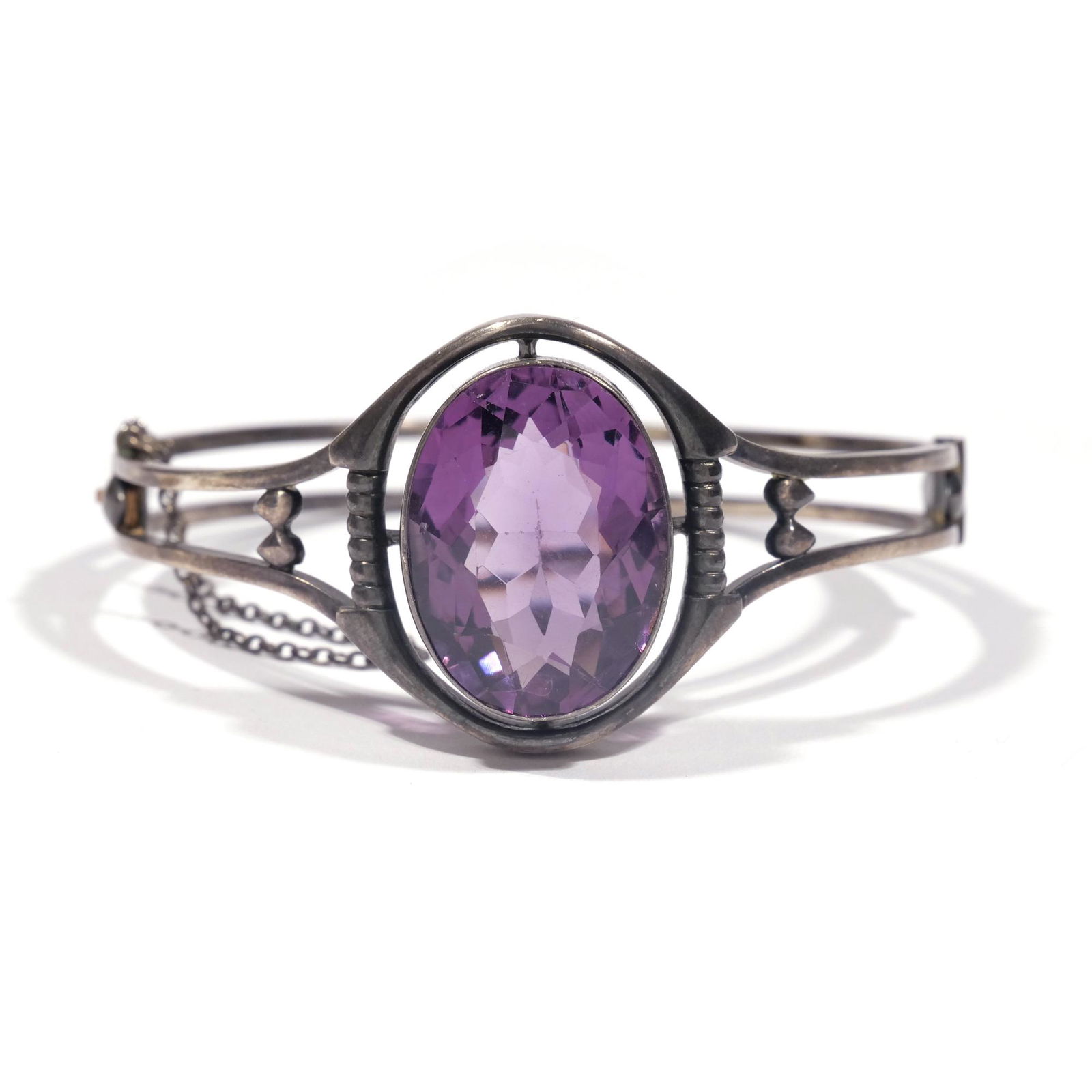 KALO STERLING & AMETHYST HARD BRACELET (1 of 6)