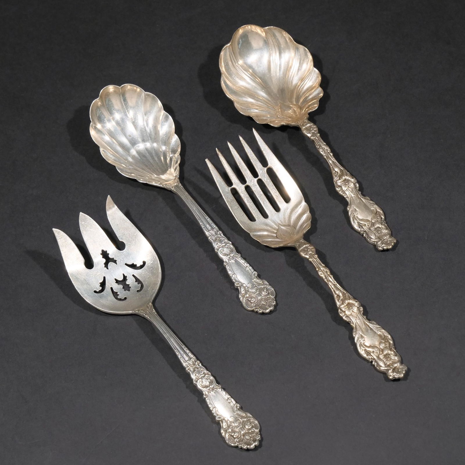 (4pc) WHITING & REED & BARTON STERLING SERVERS (1 of 8)