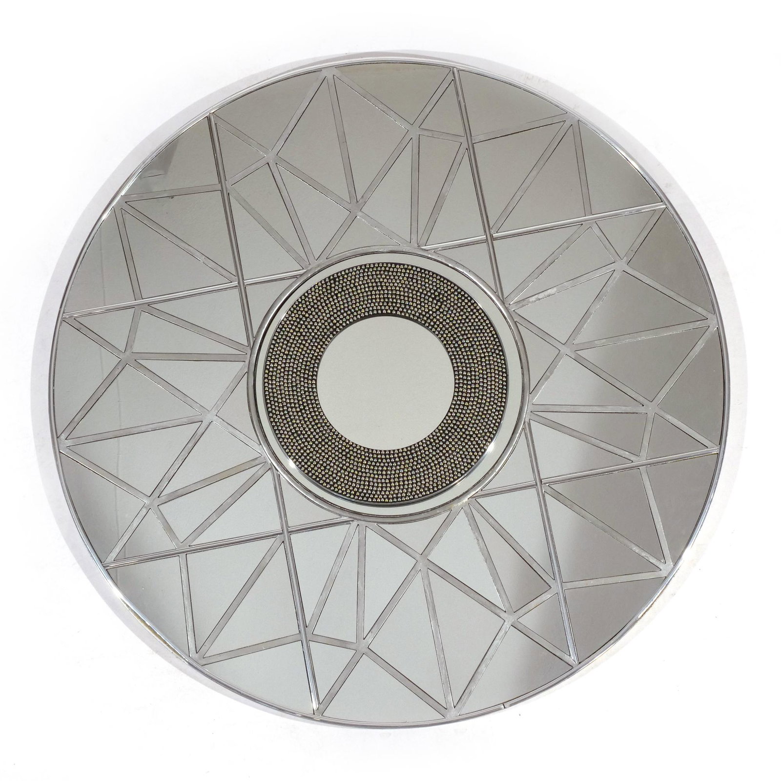 CIRCULAR METALLIC SUNBURST MIRROR (1 of 7)