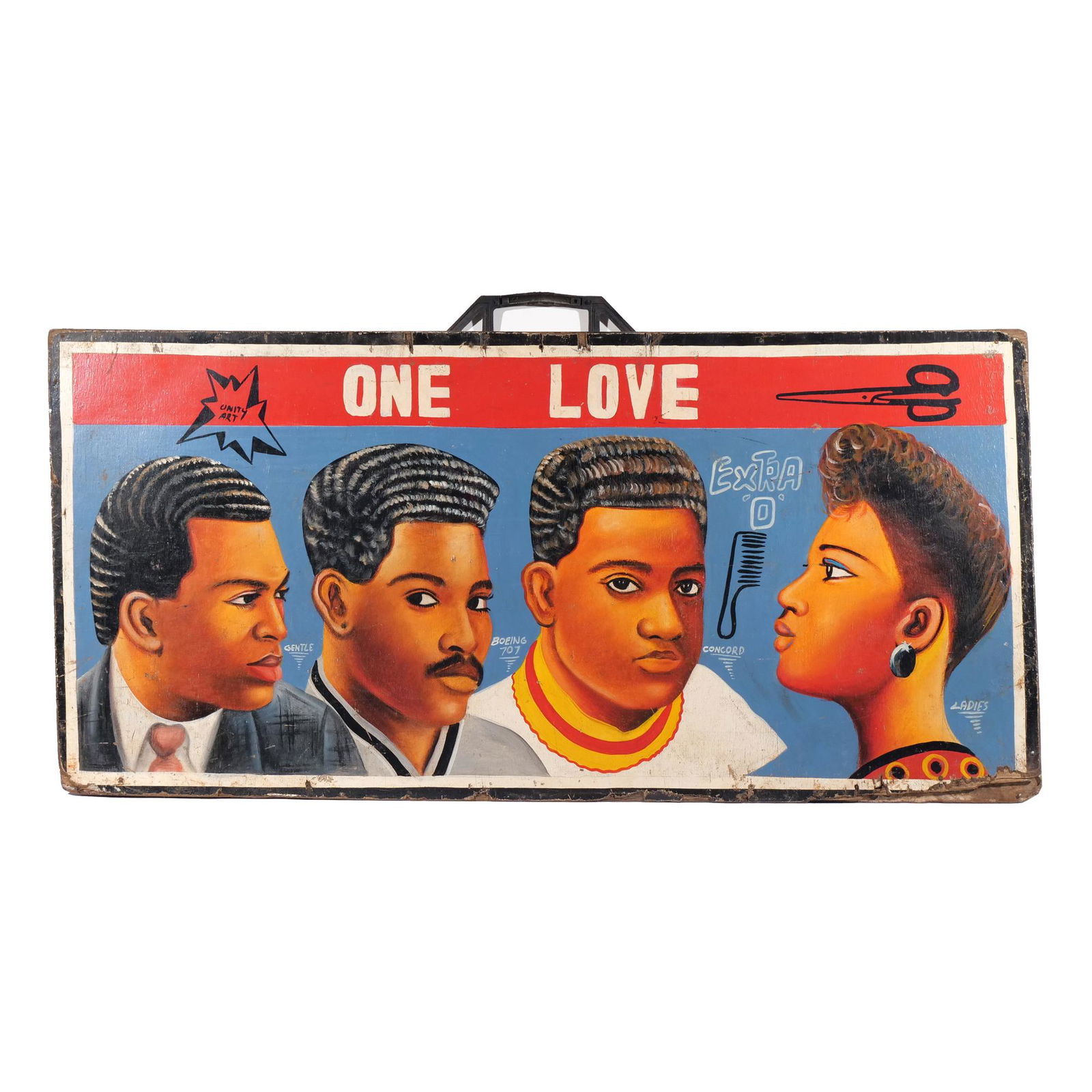 "ONE LOVE" BARBER SHOP SIGN (1 of 8)