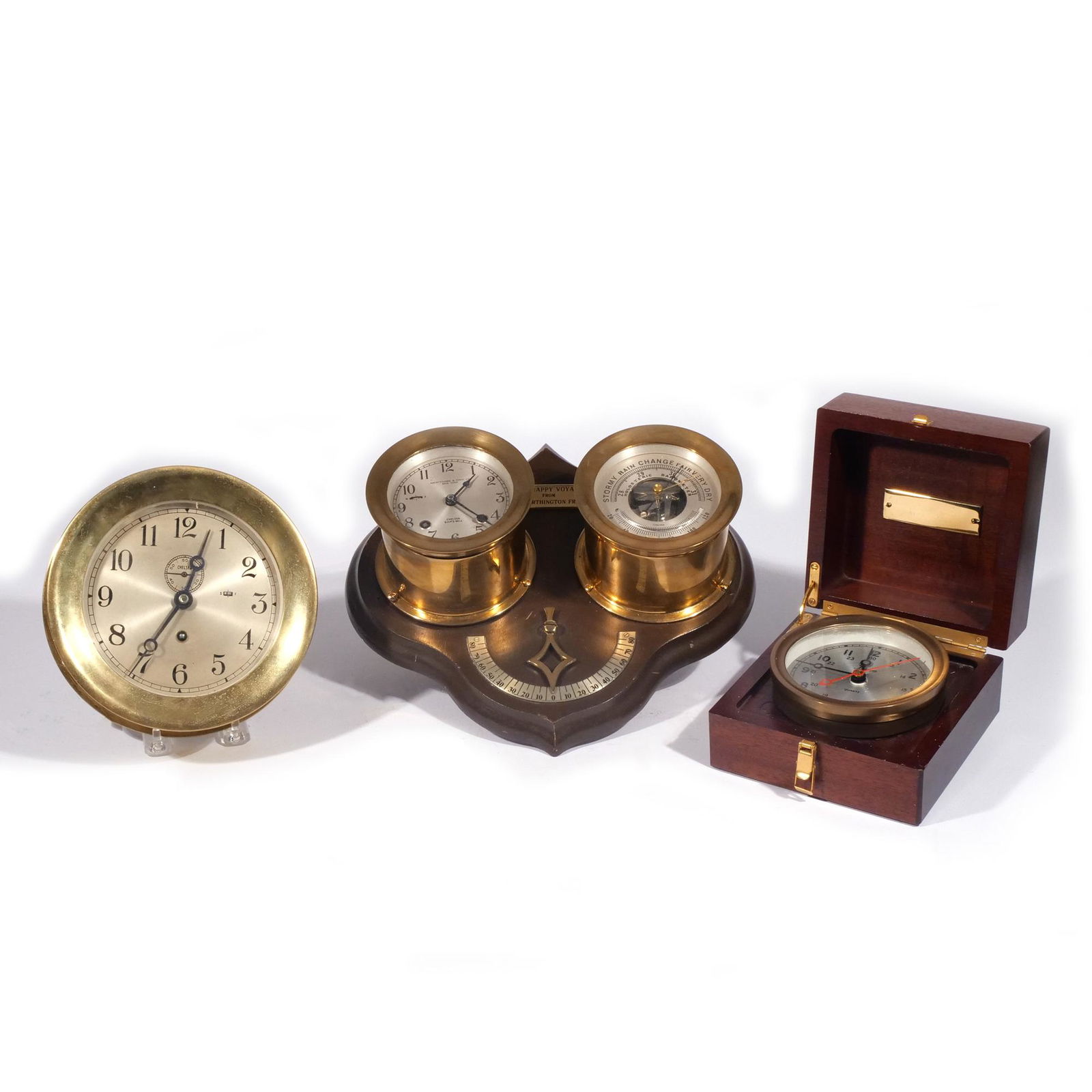 (3pc) CHELSEA CLOCKS: LENNOX, MARINE, PORTSMOUTH (1 of 13)