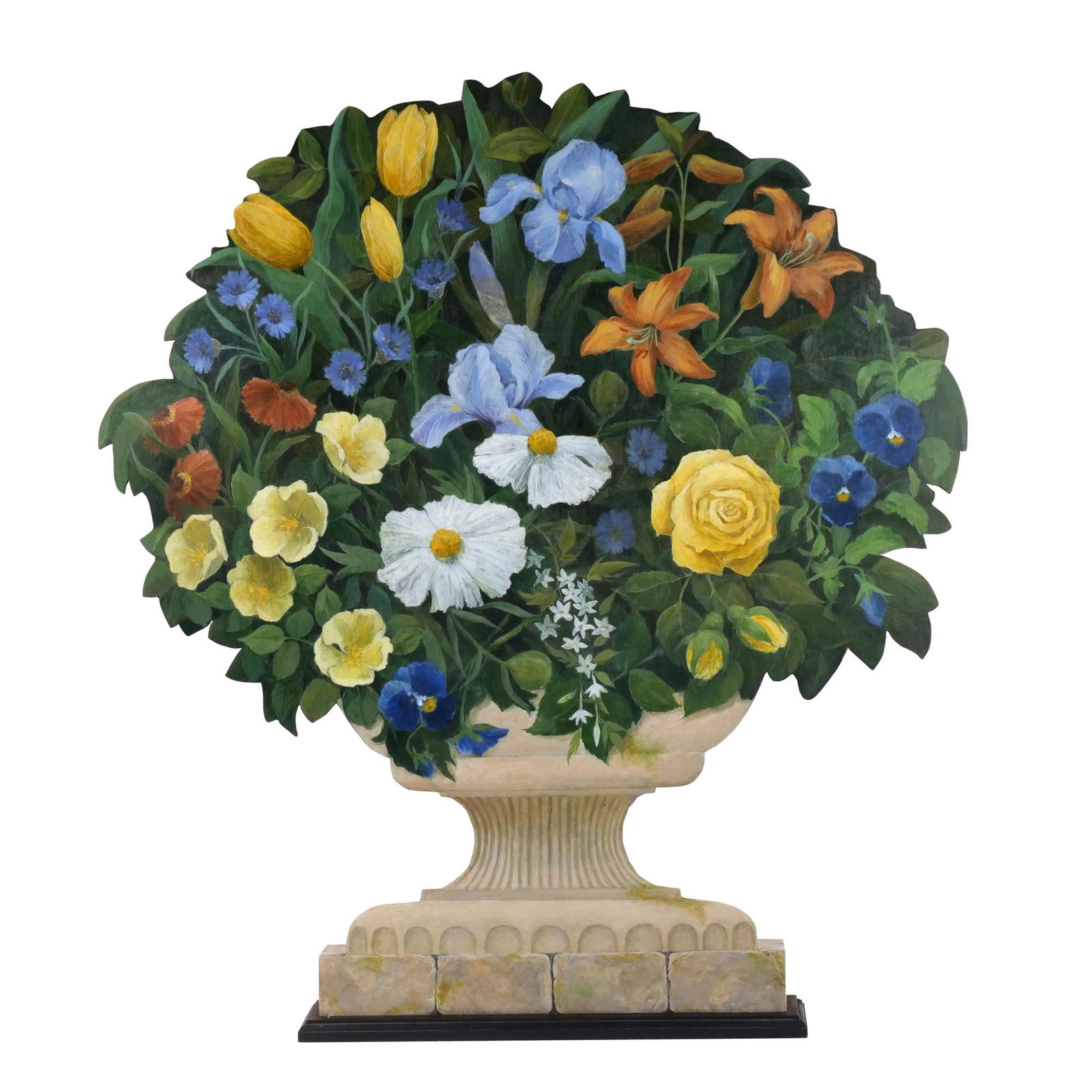 TROMPE-L'OEIL PAINTED FLORAL ARRANGEMENT (1 of 7)