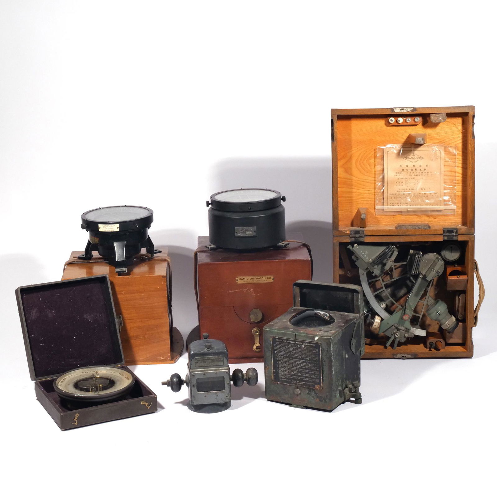 (6pc) WWII & OTHER NAUTICAL NAVIGATION TOOLS (1 of 18)