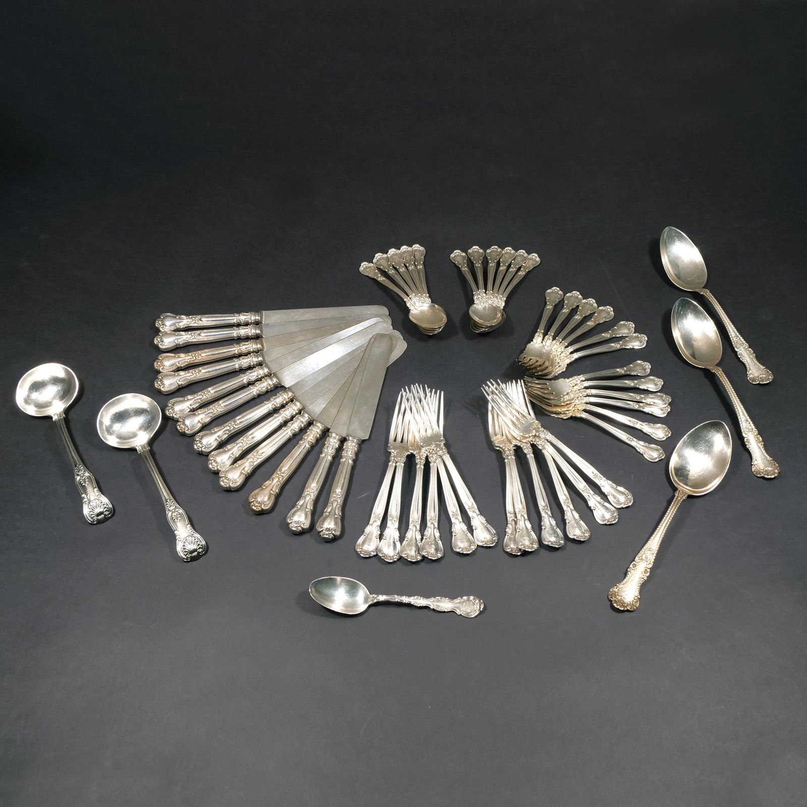 (53pc) GORHAM & OTHER STERLING FLATWARE (1 of 15)