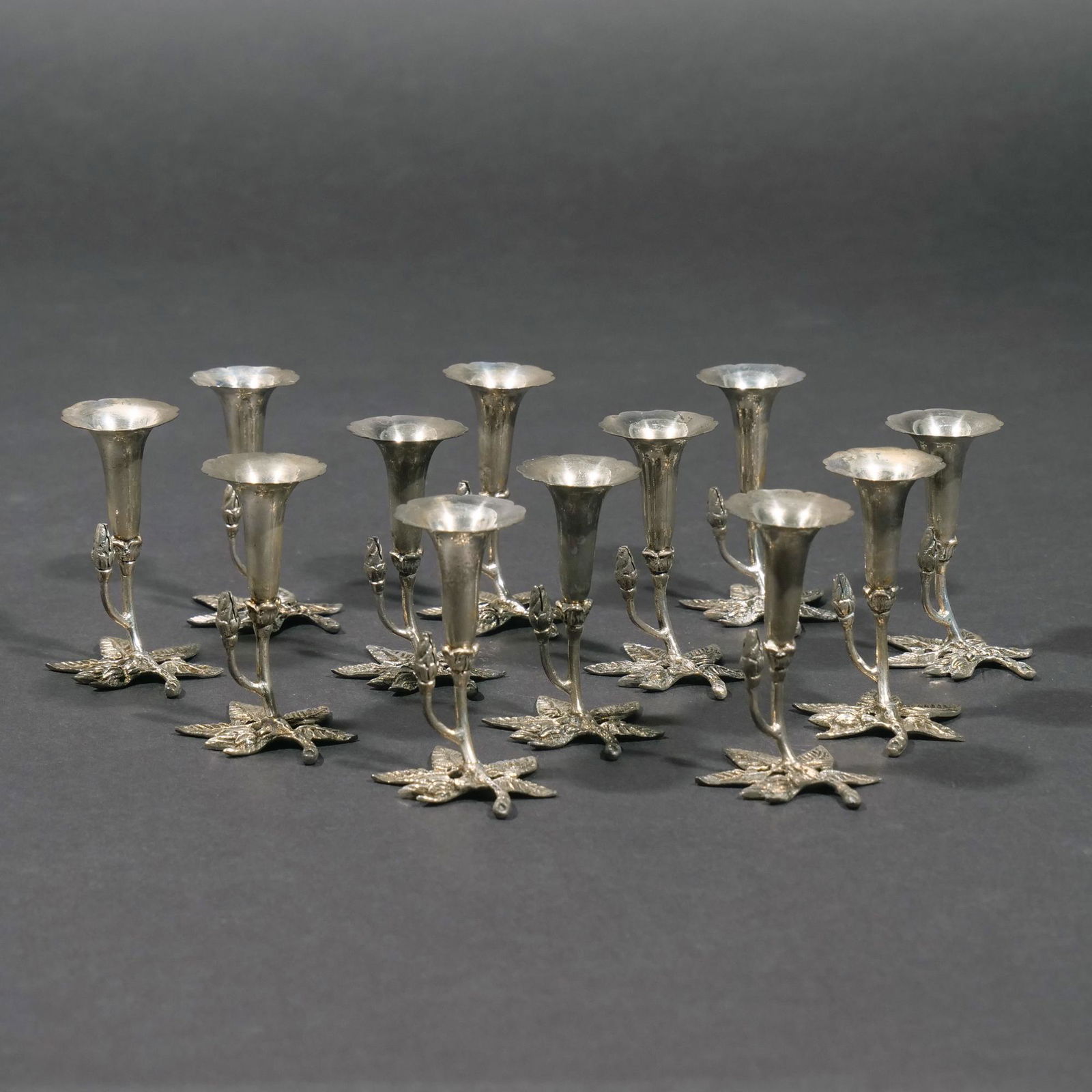 (12pc) FRATELLI COPPINI SILVER PLACECARD HOLDERS (1 of 6)