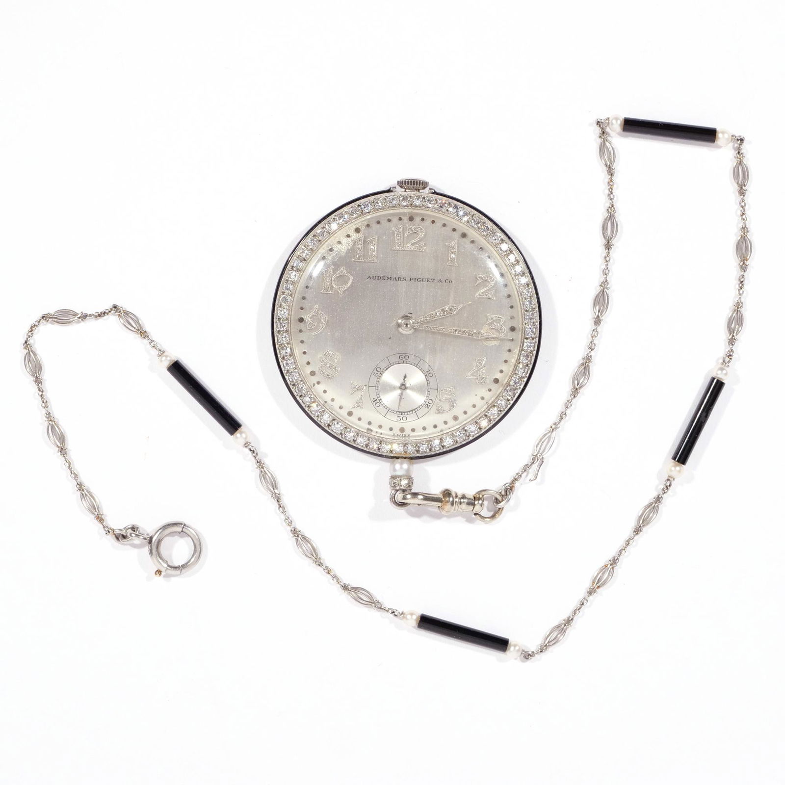 PLATINUM AUDEMAR PIGUET ULTRATHIN POCKET WATCH (1 of 10)