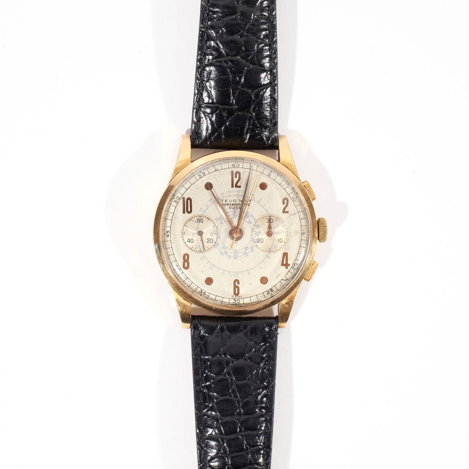 18K ZELLCON MEN'S CHRONOGRAPH WRIST WATCH (1 of 8)