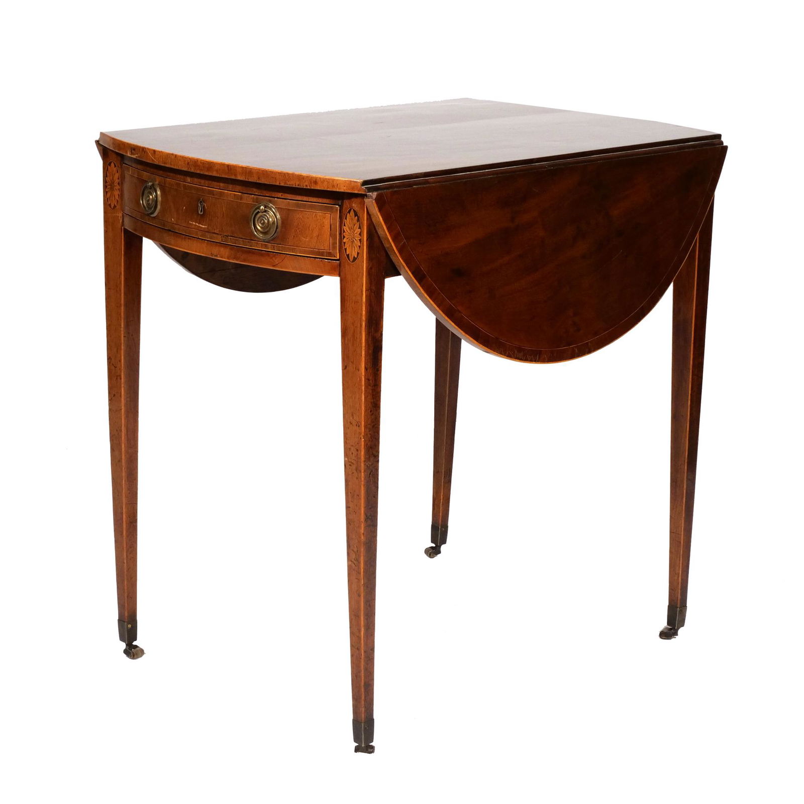 GEORGE III MAHOGANY INLAID PEMBROKE TABLE (1 of 17)