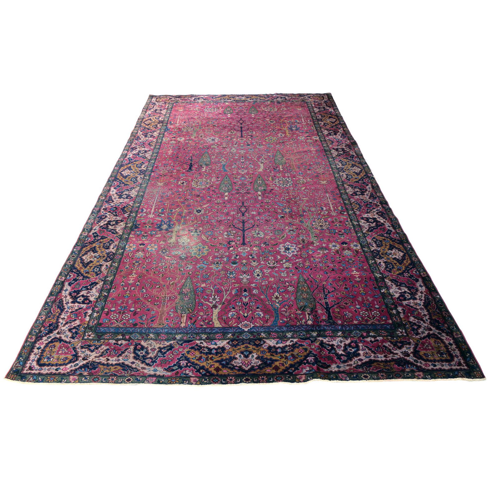 ANTIQUE BIJAR TREE of LIFE CARPET (1 of 15)