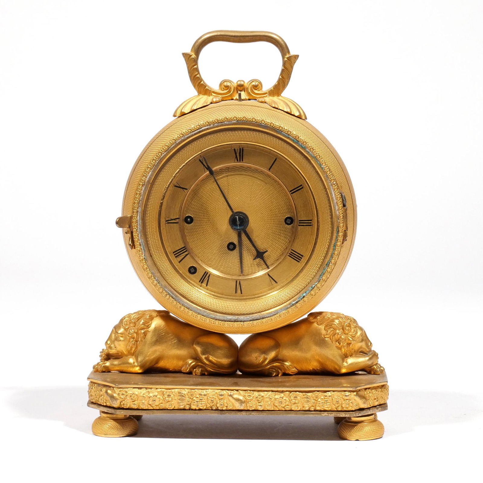 GUILT ORMOLU CLASSICAL DESK CLOCK (1 of 13)