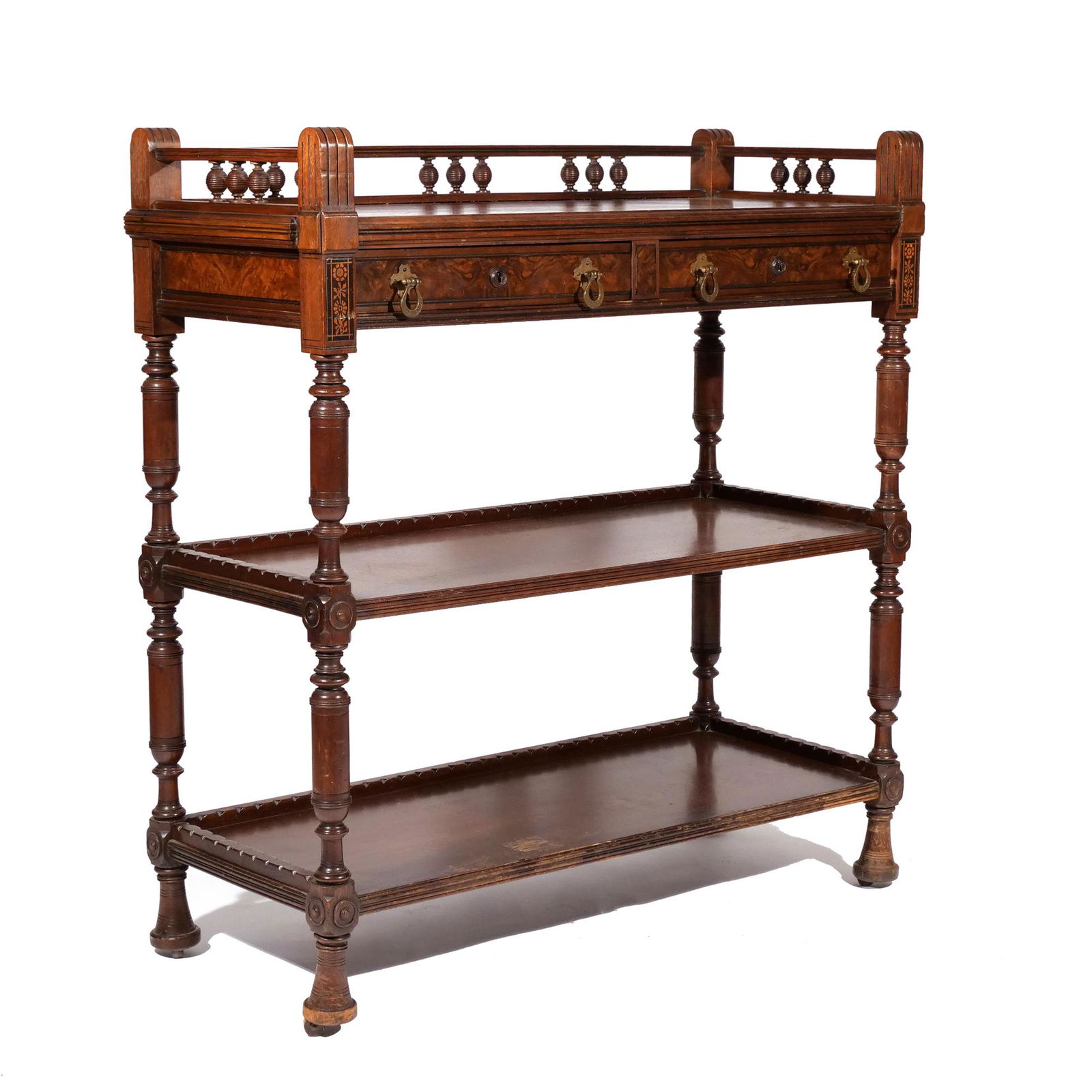 AESTHETIC MOVEMENT WALNYT INLAID SERVER (1 of 20)