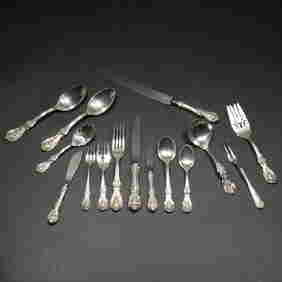 (105pc) REED & BARTON STERLING FLATEWARE SERVICE (1 of 14)