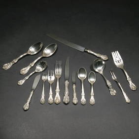 (105pc) REED & BARTON STERLING FLATEWARE SERVICE (1 of 14)