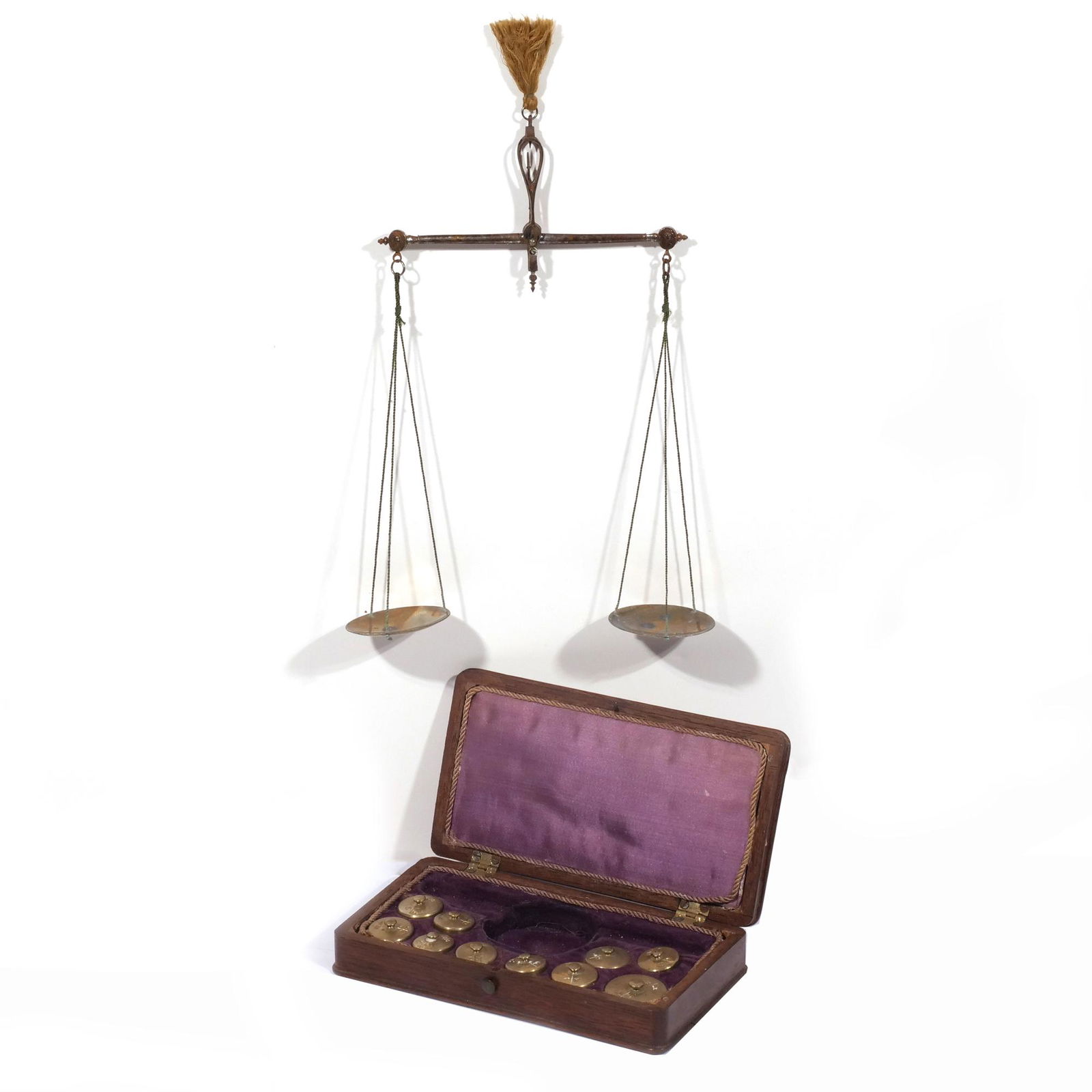 ANTIQUE BOXED GOLD-WEIGHING SCALE (1 of 5)