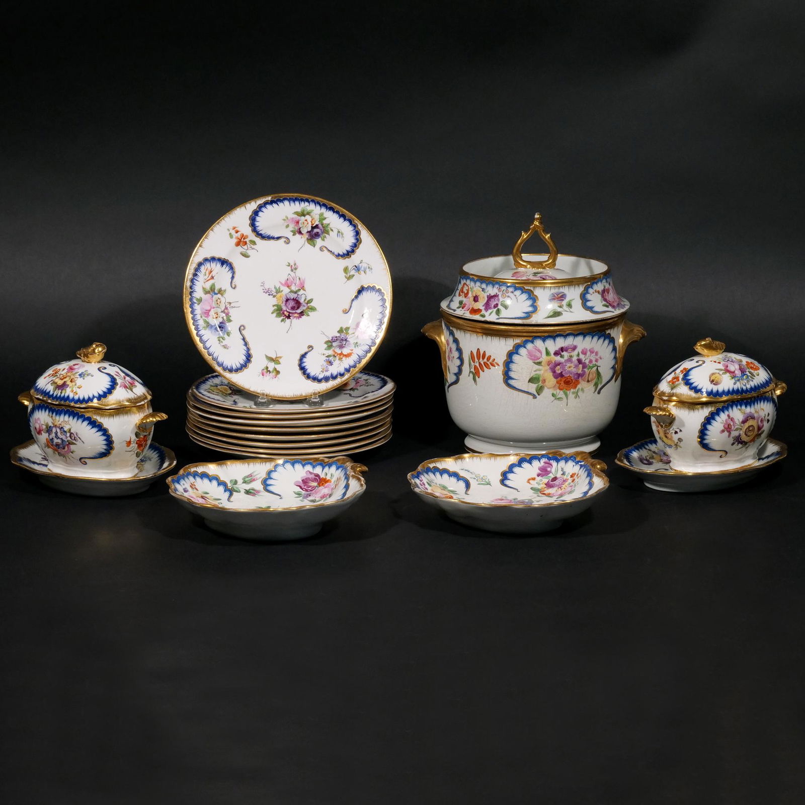 (16pc) CONTINENTAL CHINA DESSERT SET (1 of 10)