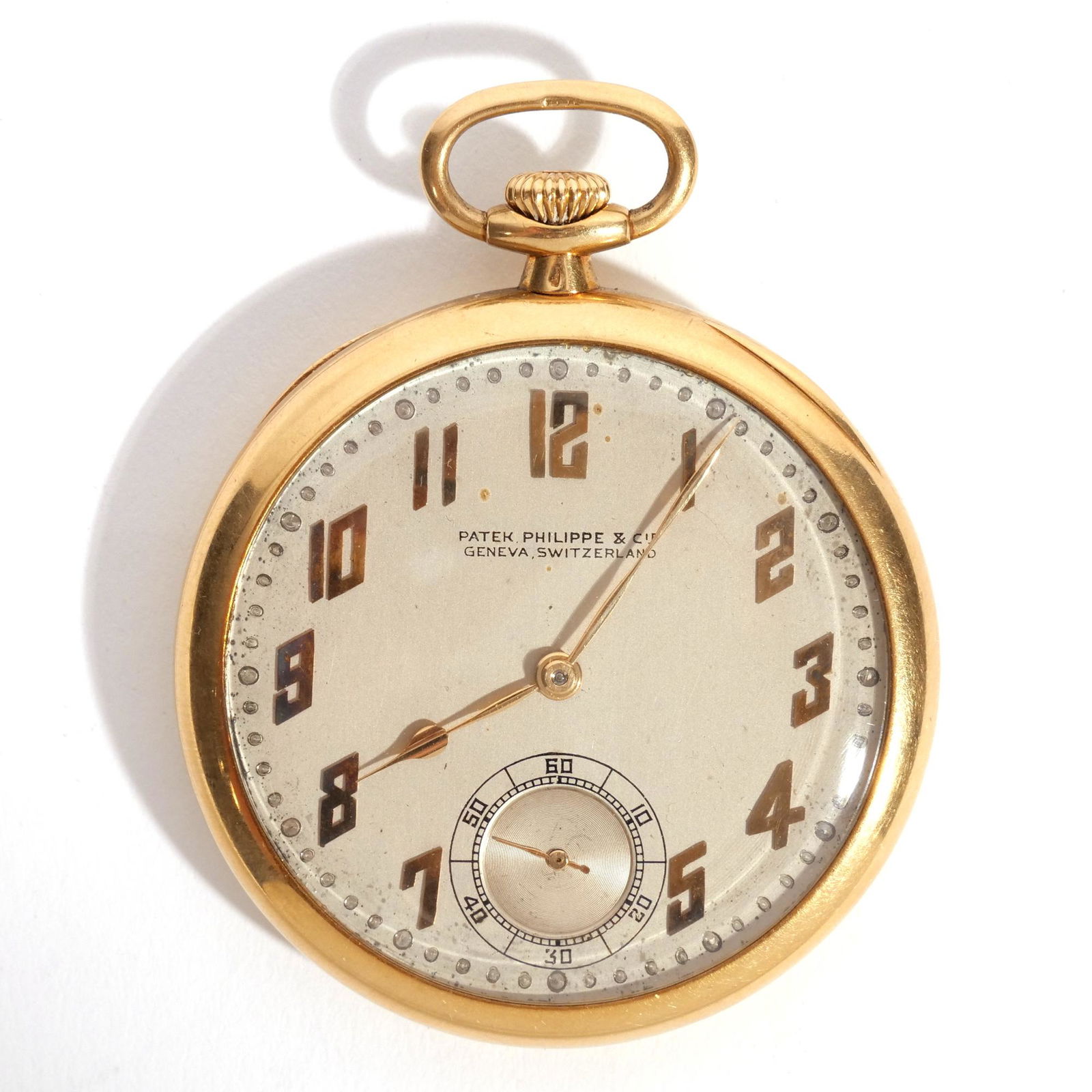 18K PATEK PHILIPPE OPEN FACE POCKET WATCH (1 of 9)