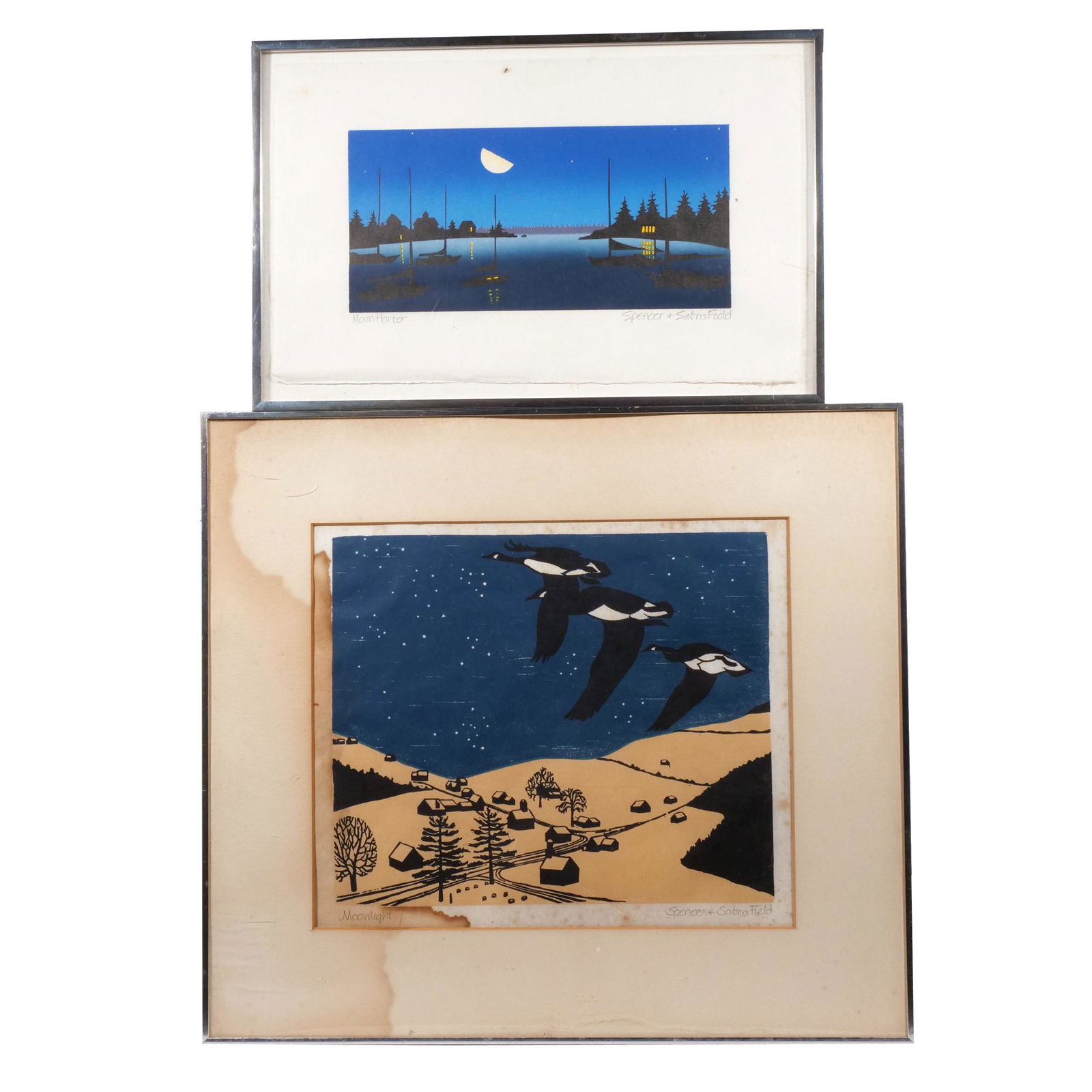 (2pc) SPENCER & SABRA FIELD (b. 1935) (1 of 14)