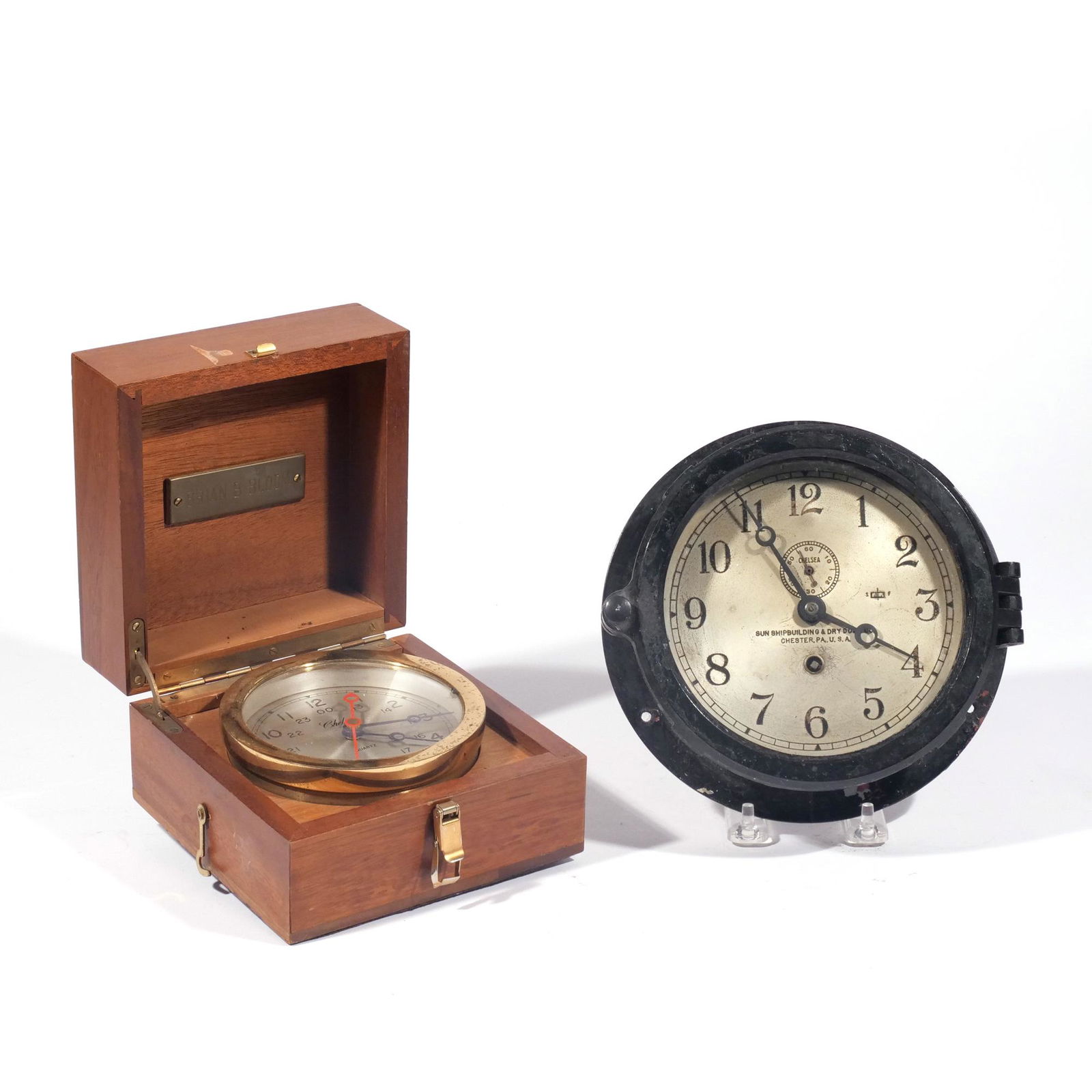 (2pc) CHELSEA BOSTON CLOCKS (1 of 10)