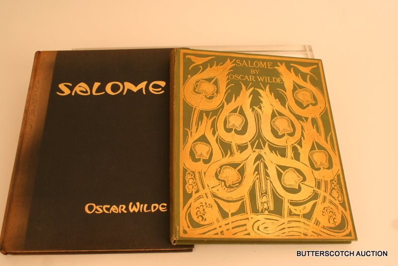 2-COPIES SALOME BY OSCAR WILD, BOTH "A TRAGEDY: 2-COPIES SALOME BY OSCAR WILD, BOTH "A TRAGEDY IN ONE ACT", 1-1912, 8 VO., L. & NY., ILLUSTRATED BY AUBREY BEARDSLEY LOOSE SPINE; 2ND. COPY 1927 & 31 BY E.P. DUTTON & CO, N.Y.