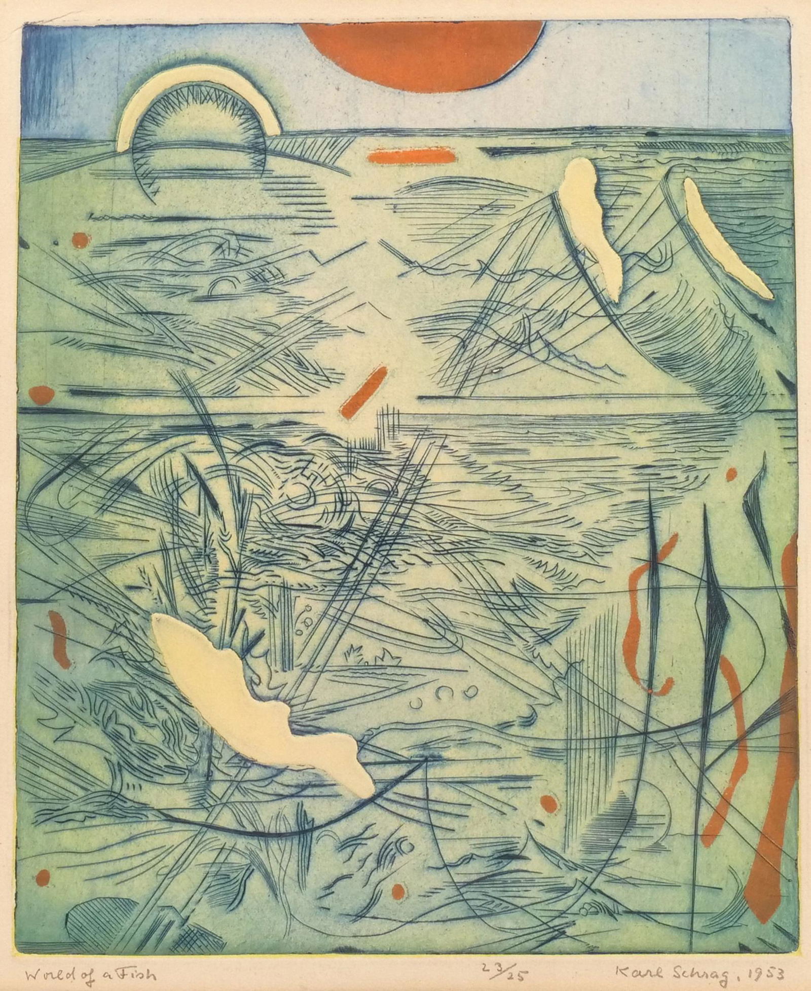 KARL SCHRAG (American, 1912-1995) (1 of 9)