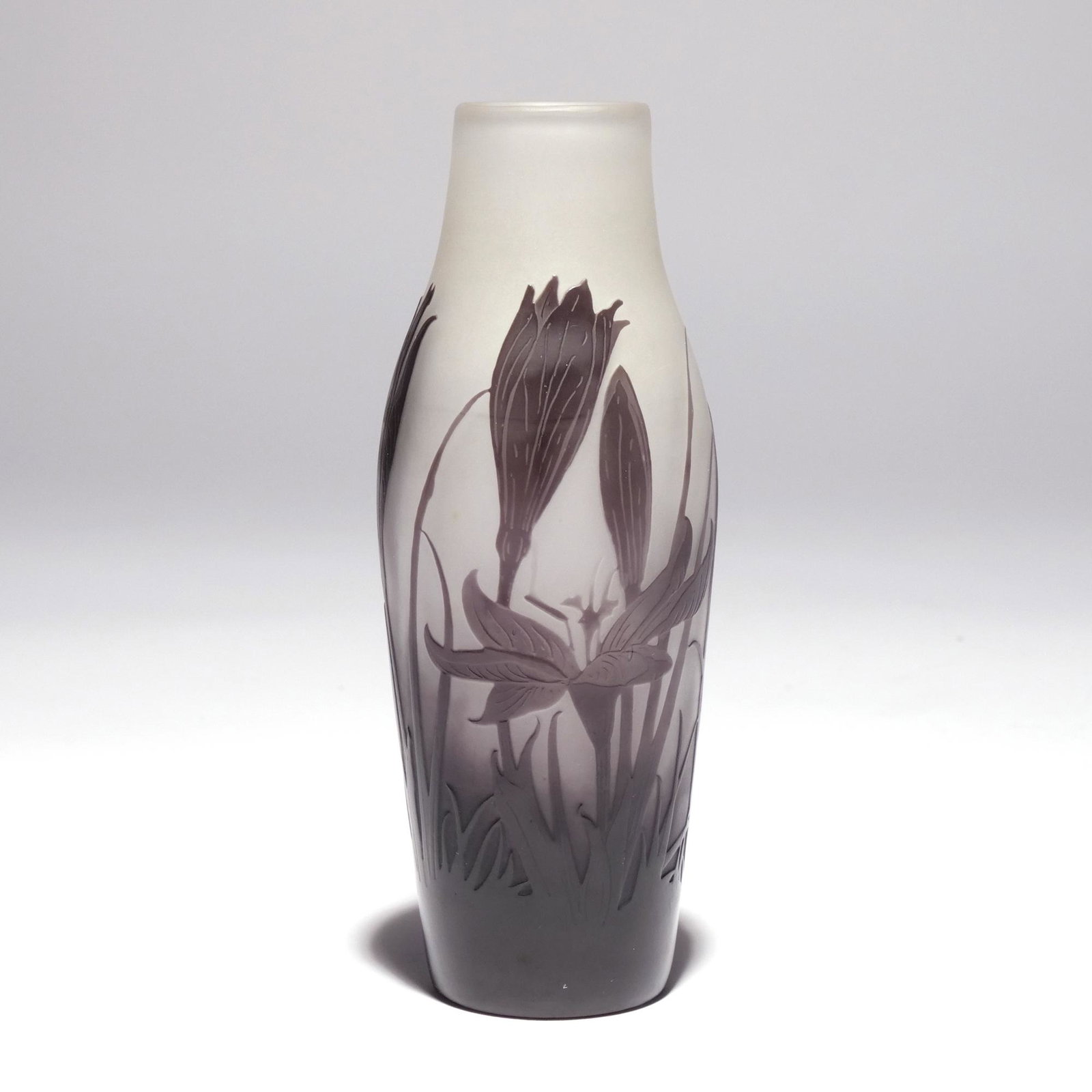 GALLE CAMEO VASE: Signed on the bottom h. 7 dia. 2-1/2 in. Provenance: The collection of Bedford, N.Y. lady