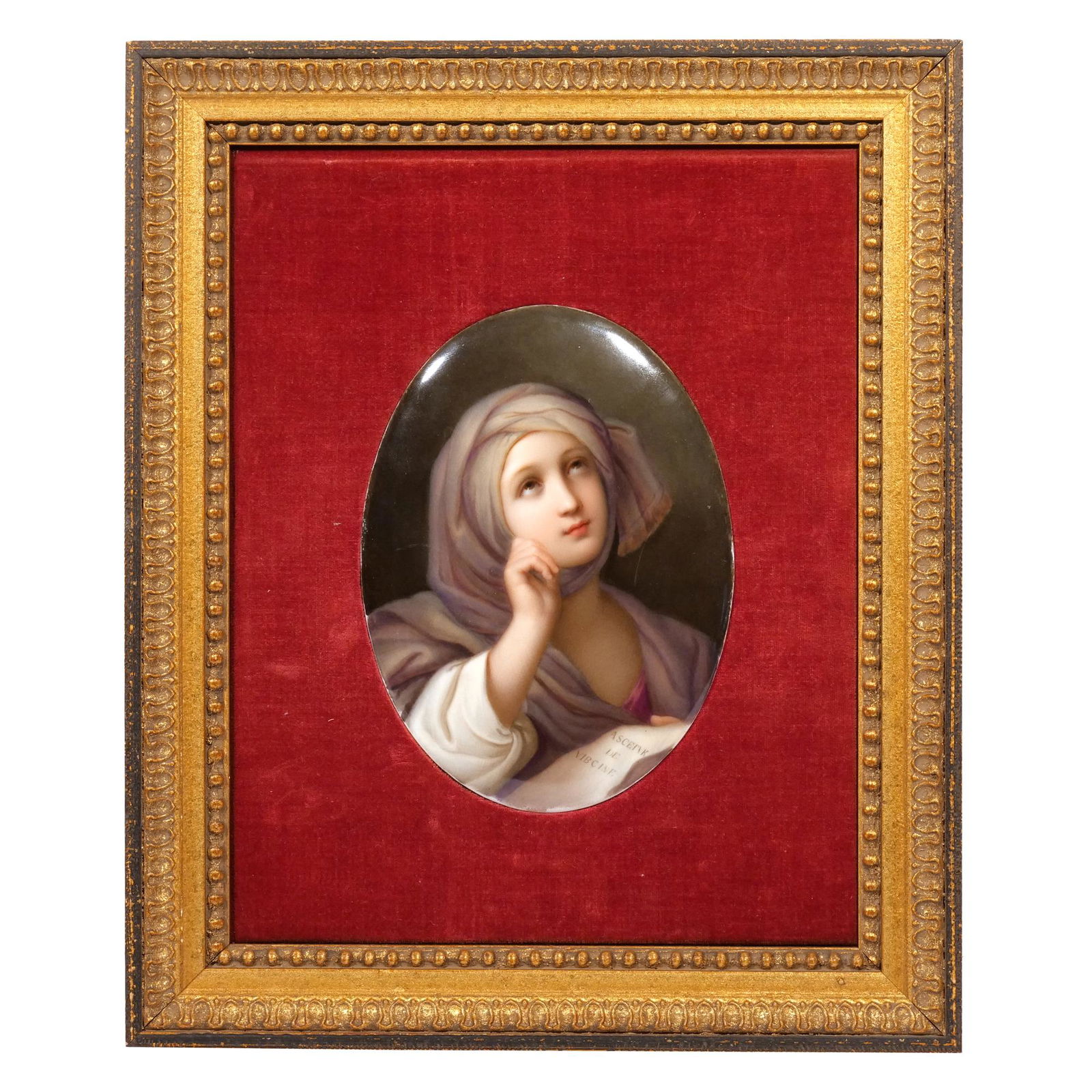 KPM PORTRAIT PORCELAIN PLAQUE (1 of 16)