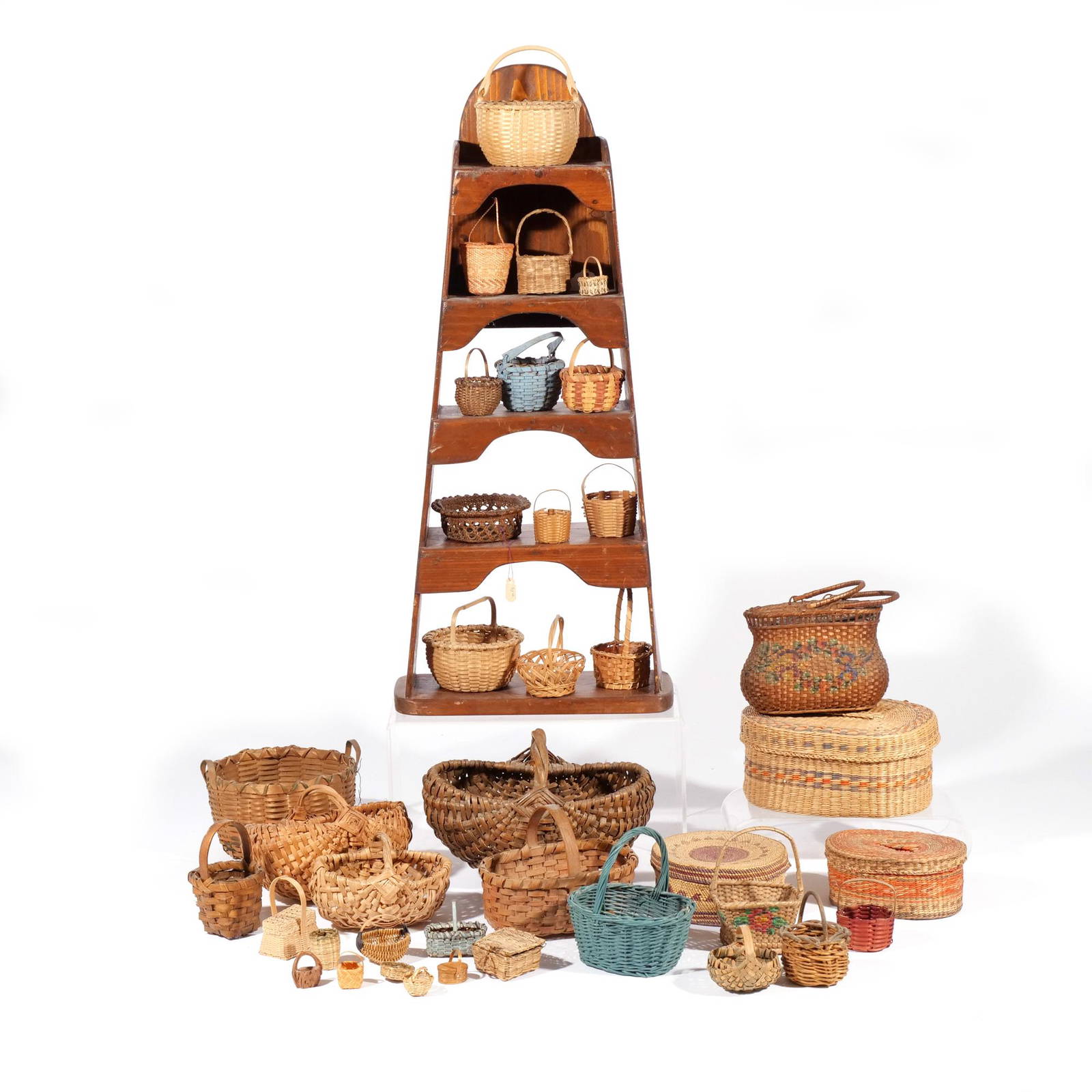 Collection Of Miniature Baskets Auction
