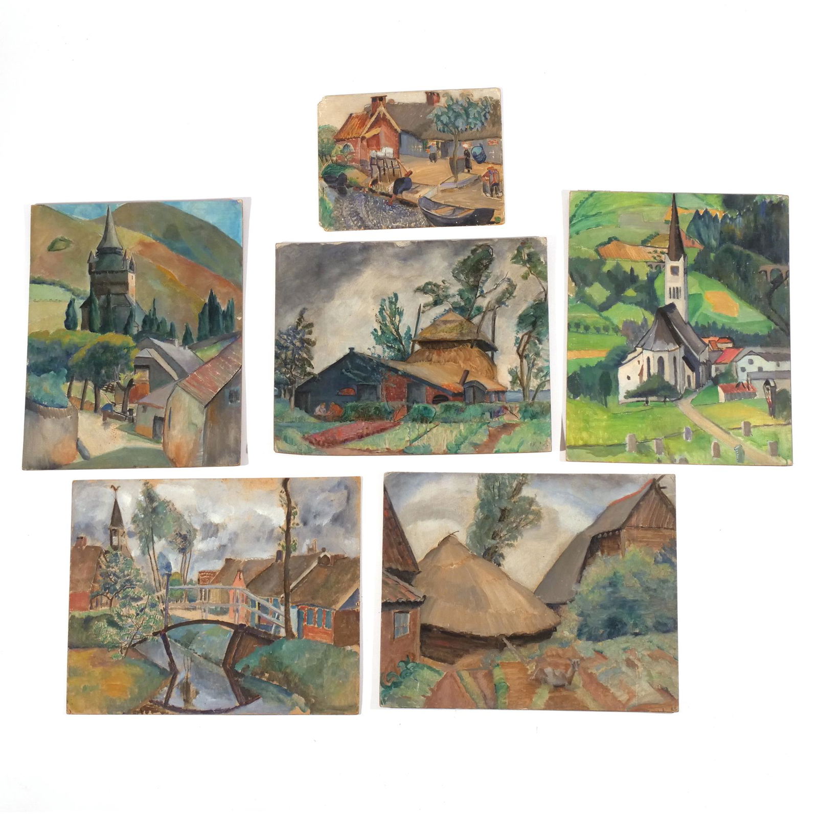 (6pc) JUDITH CHAMBERLAIN (American, 1893-1965) (1 of 9)