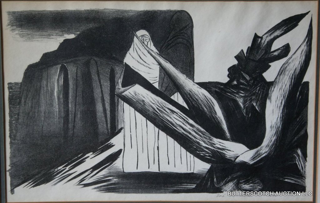 JOSE CLEMENTE OROZCO (1883-1949) LITHOGRAPH,: THE MAGUEY, 1928, SGD IN PENCIL LR, SIGHT: 10.5 X 16"