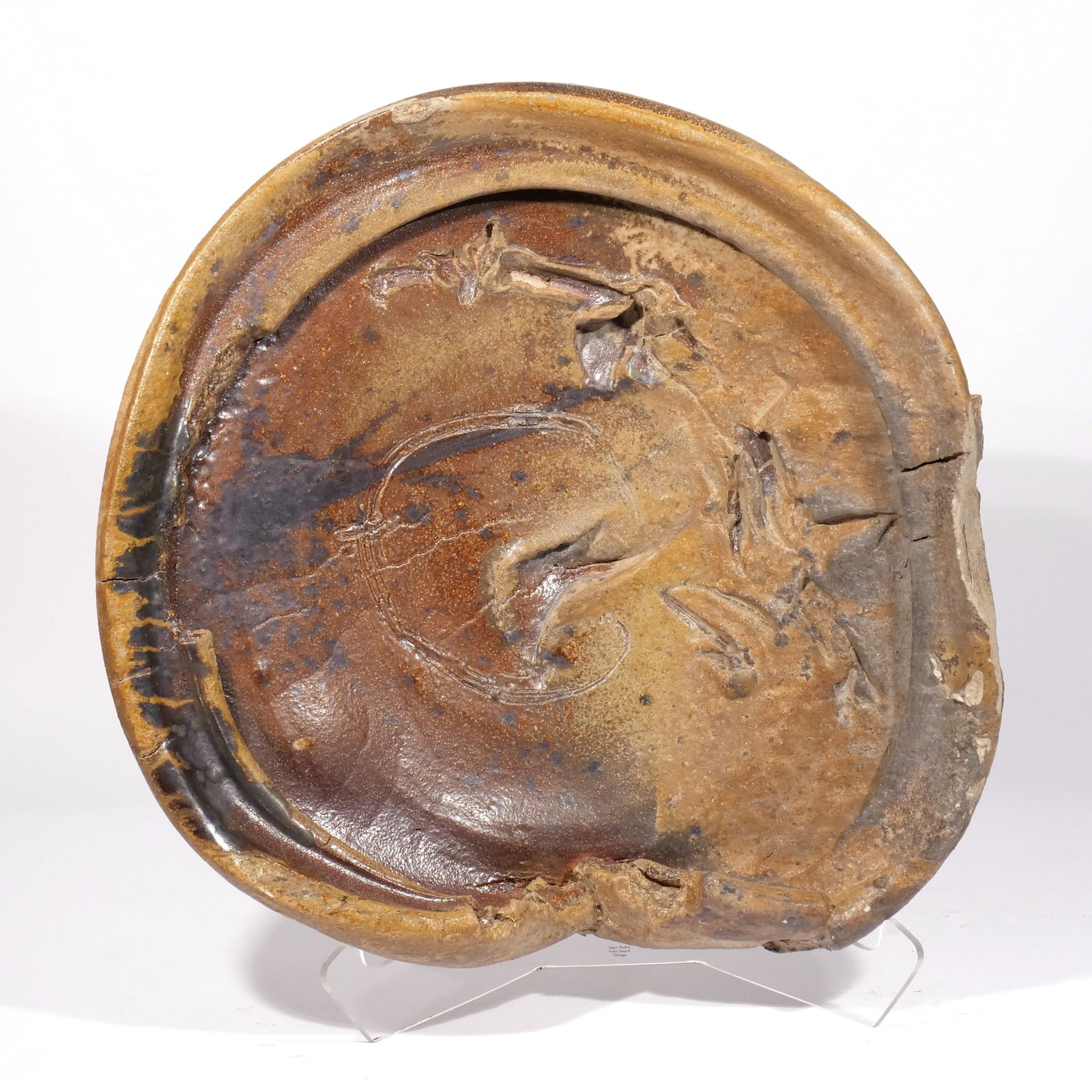 PETER CALLAS (b. 1951) STONEWARE CHARGER (1 of 12)