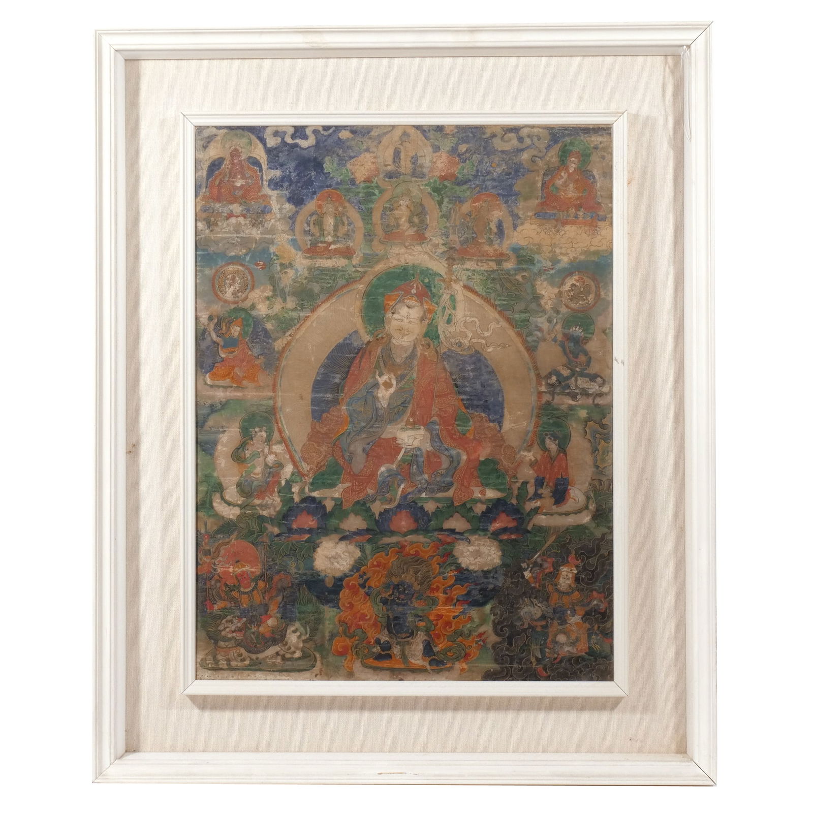 TIBETAN THANGKA of PADMASAMBHAVA, 18th century (1 of 6)