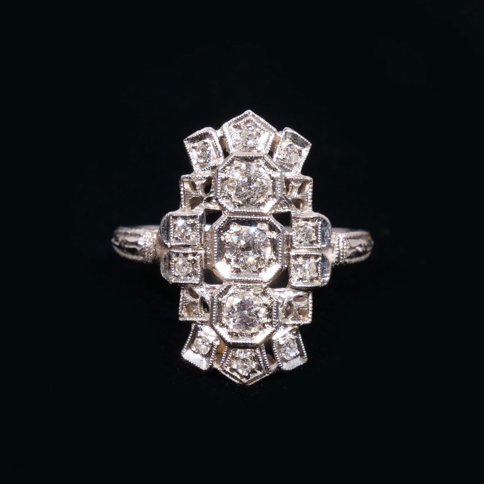 LADY'S PLATINUM DINNER RING (1 of 6)