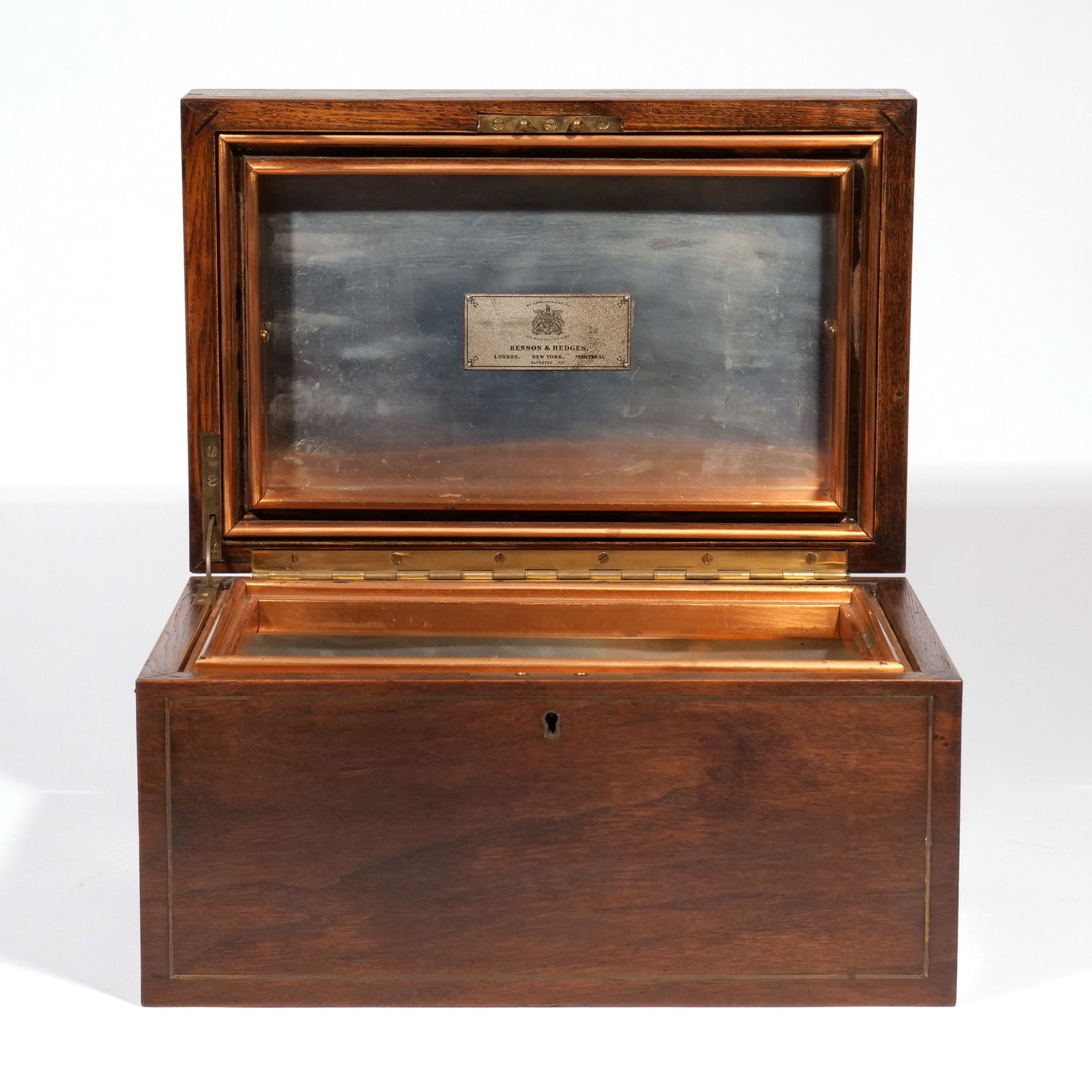 BENSON & HEDGES ROSEWOOD INLAID HUMIDOR (1 of 12)