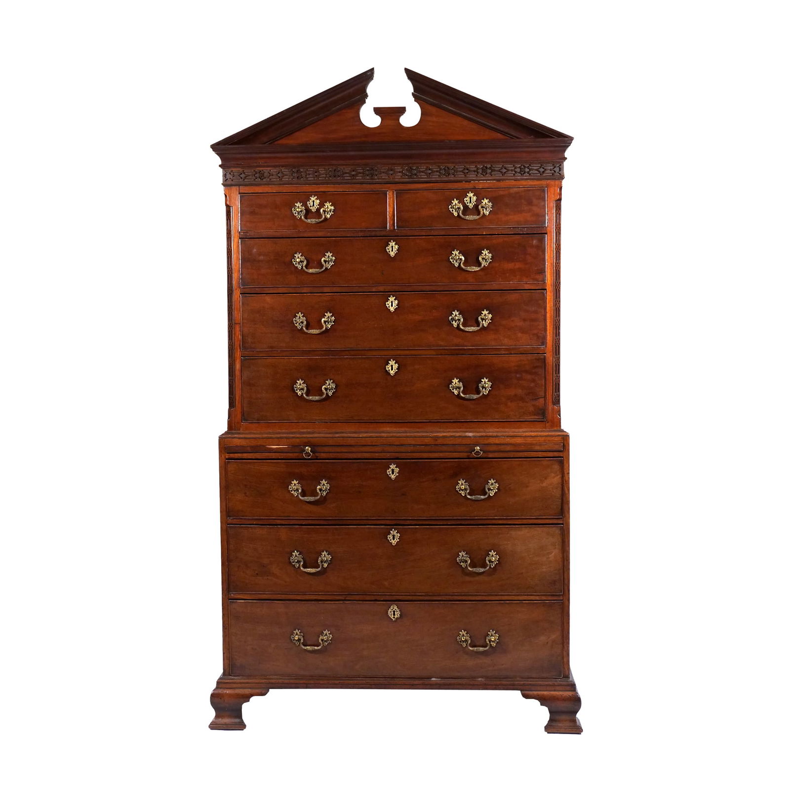 GEORGE III MAHOGANY TALL CHEST (1 of 20)