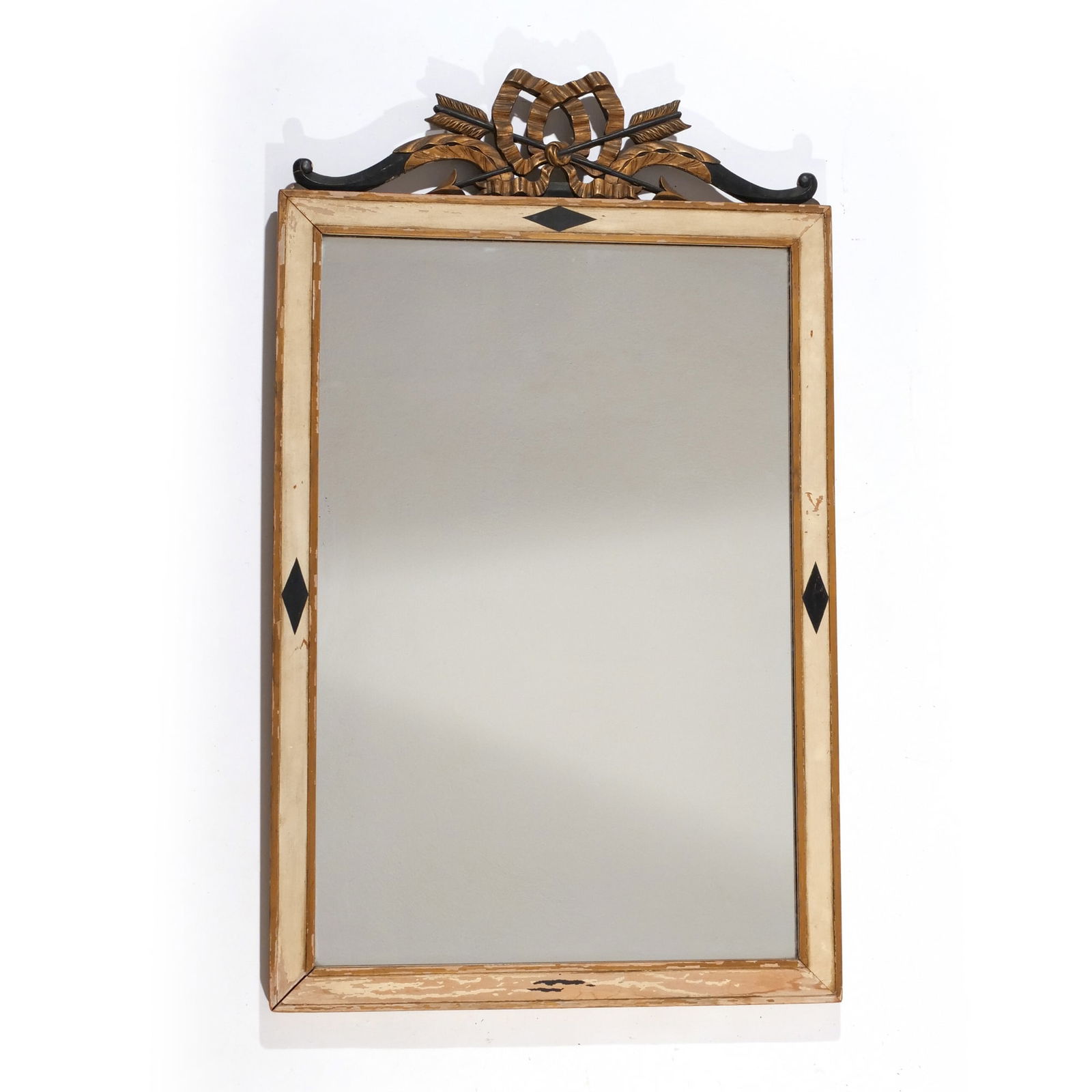 E. 20th C. PATINATED & GILT FRENCH WALL MIRROR (1 of 6)