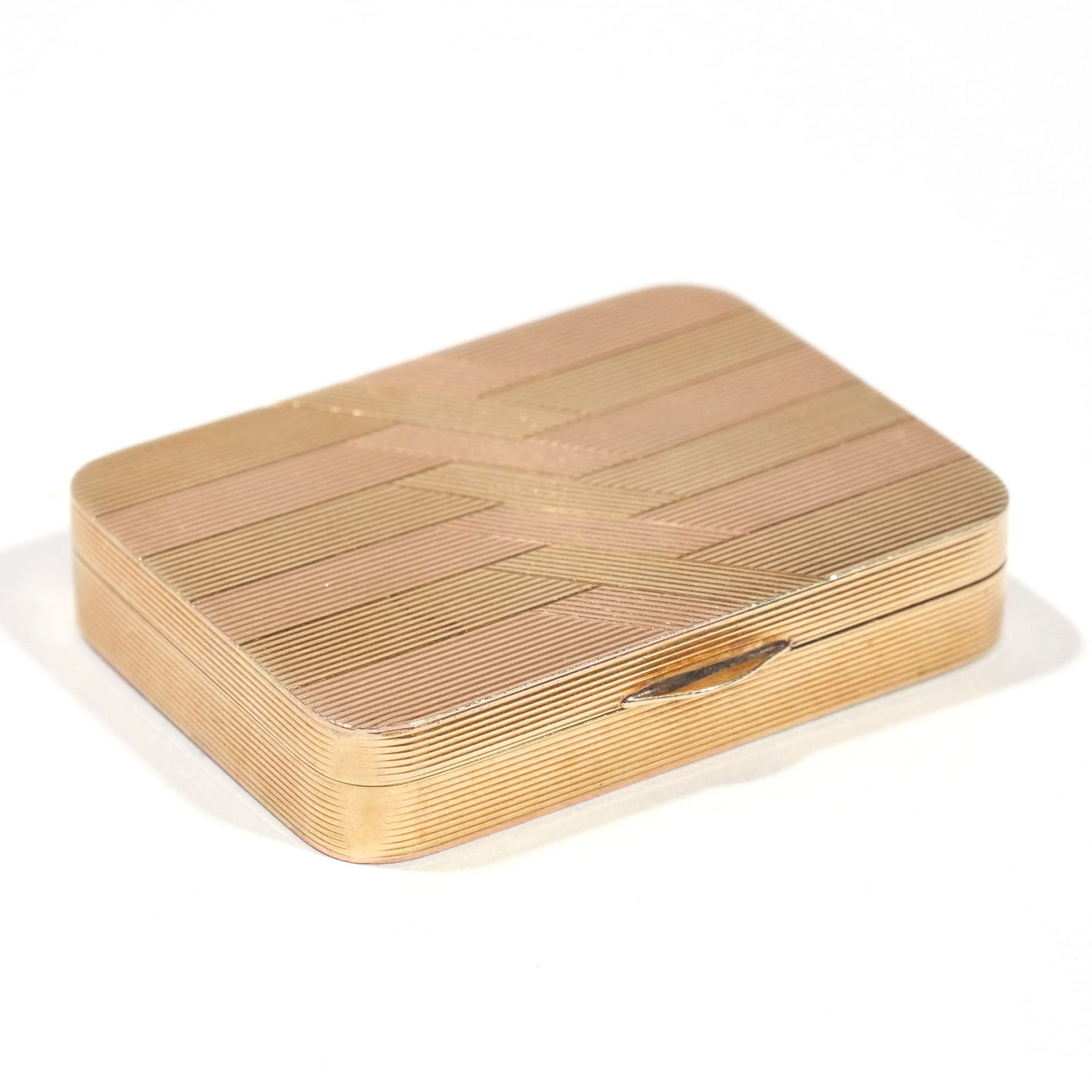 14k PINK & GREEN GOLD PILL BOX (1 of 8)