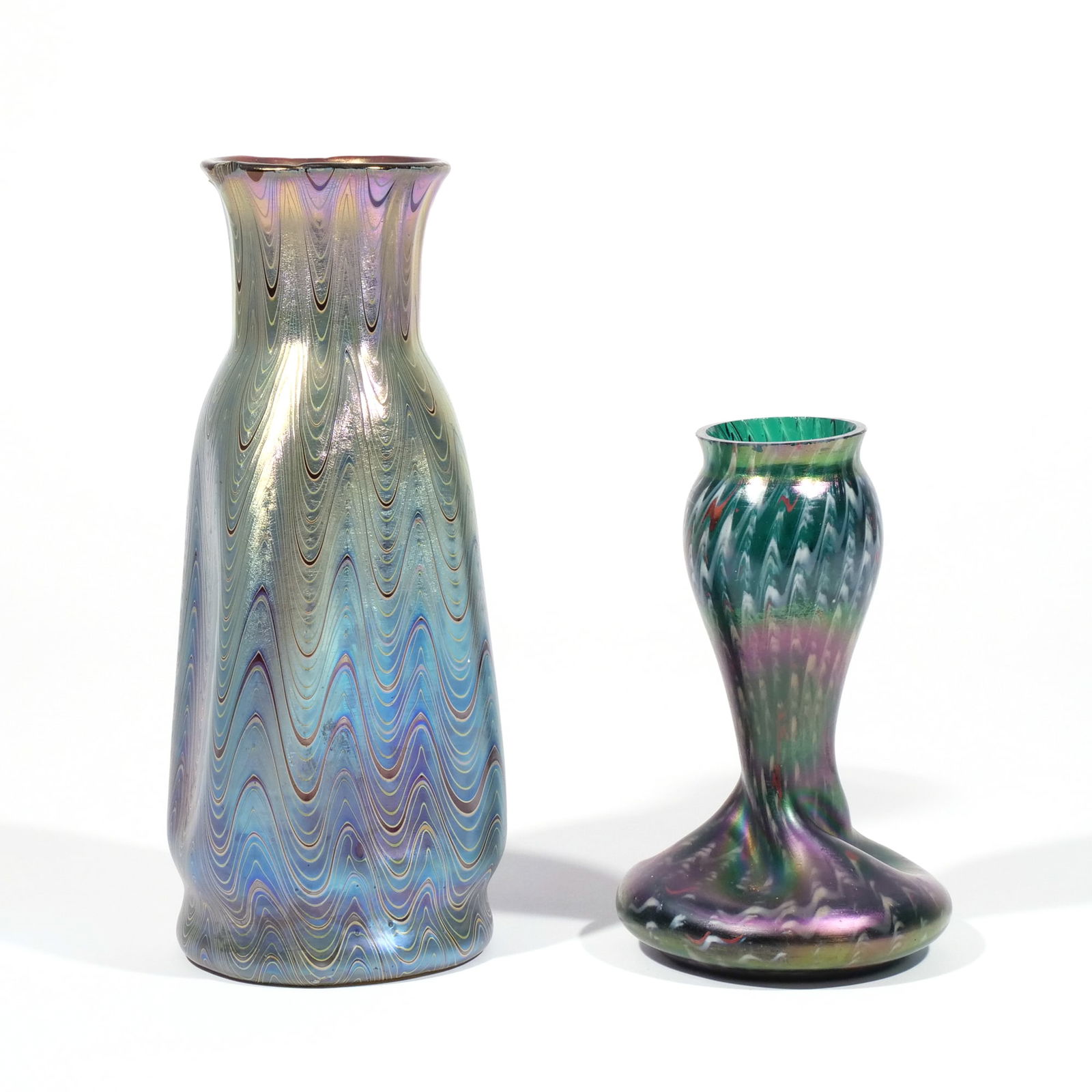 (2pc) LOETZ ART GLASS VASES (1 of 11)