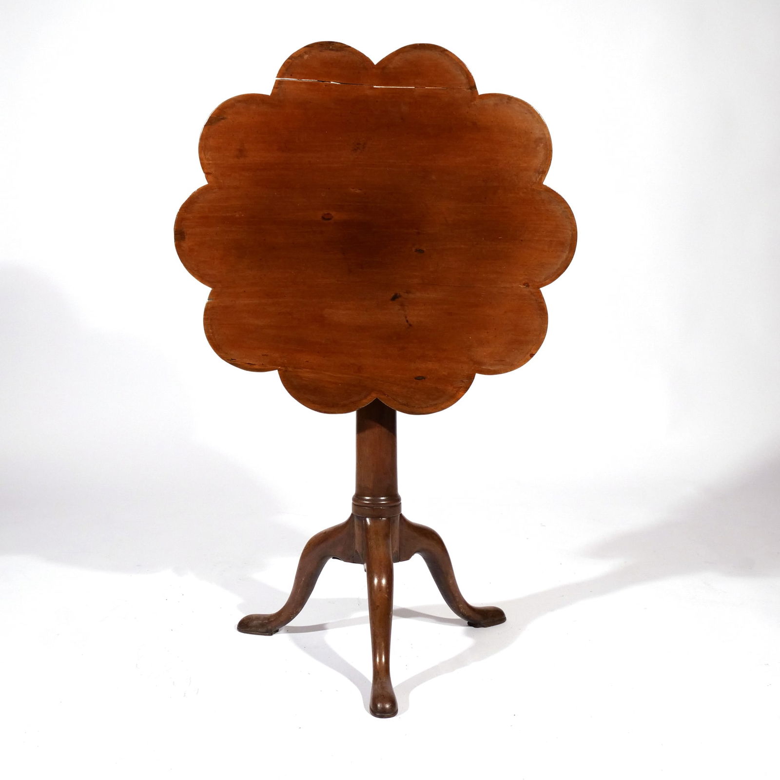 MAHOGANY BIRDCAGE TILT-TOP TEA TABLE (1 of 11)