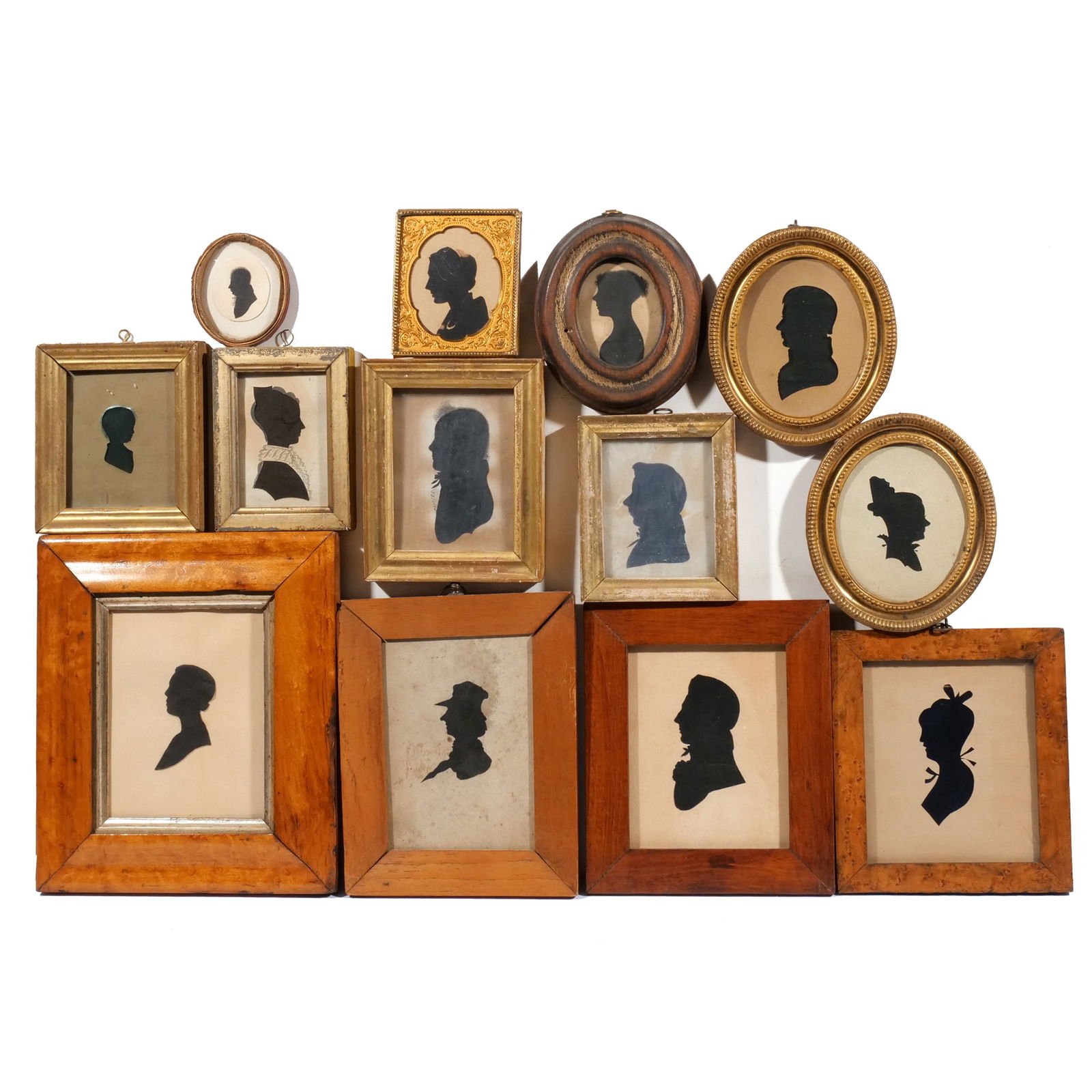(11pc) ANTIQUE PORTRAIT SILHOUETTES (1 of 11)
