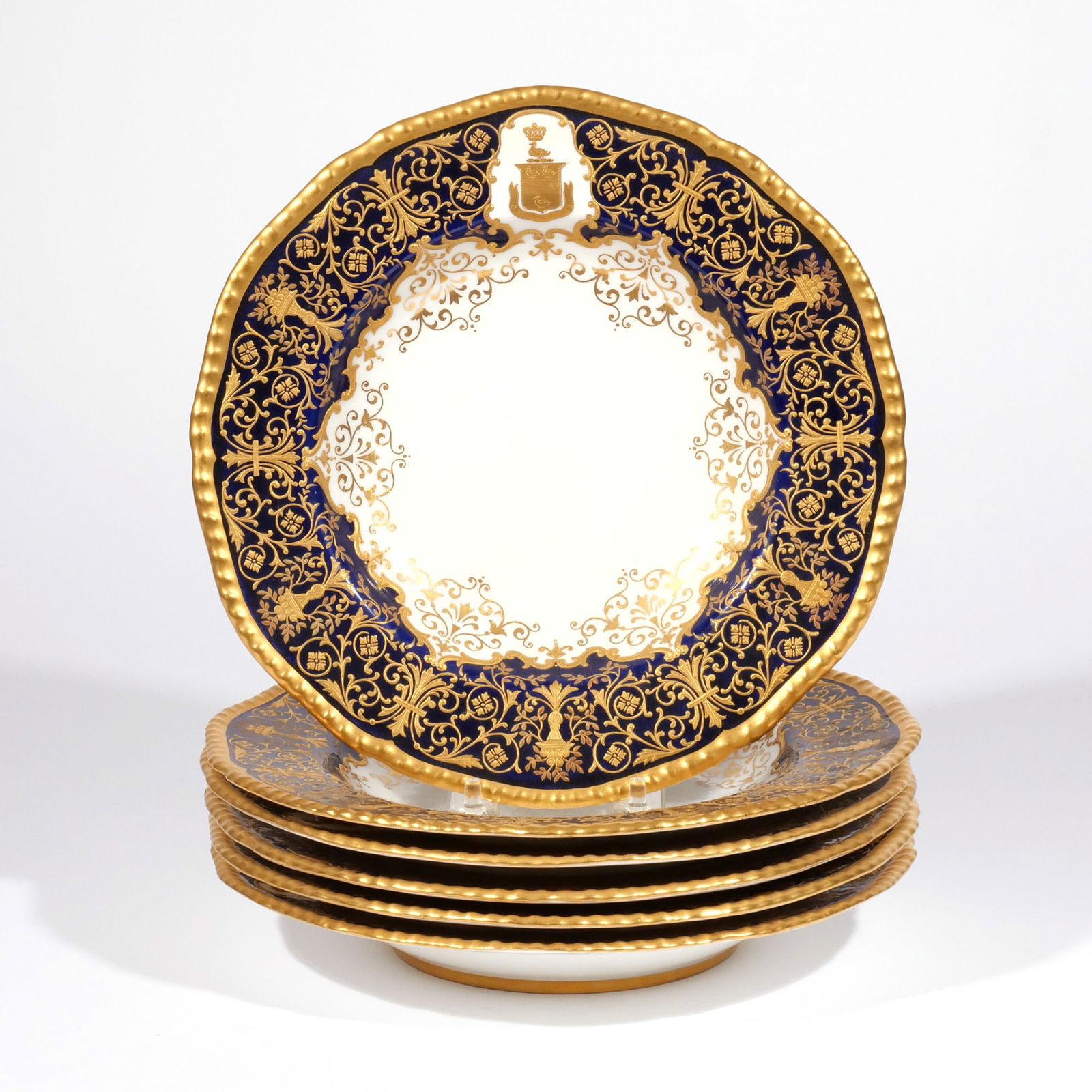 (6pc) COALPORT ARMORIAL DISHES (1 of 7)