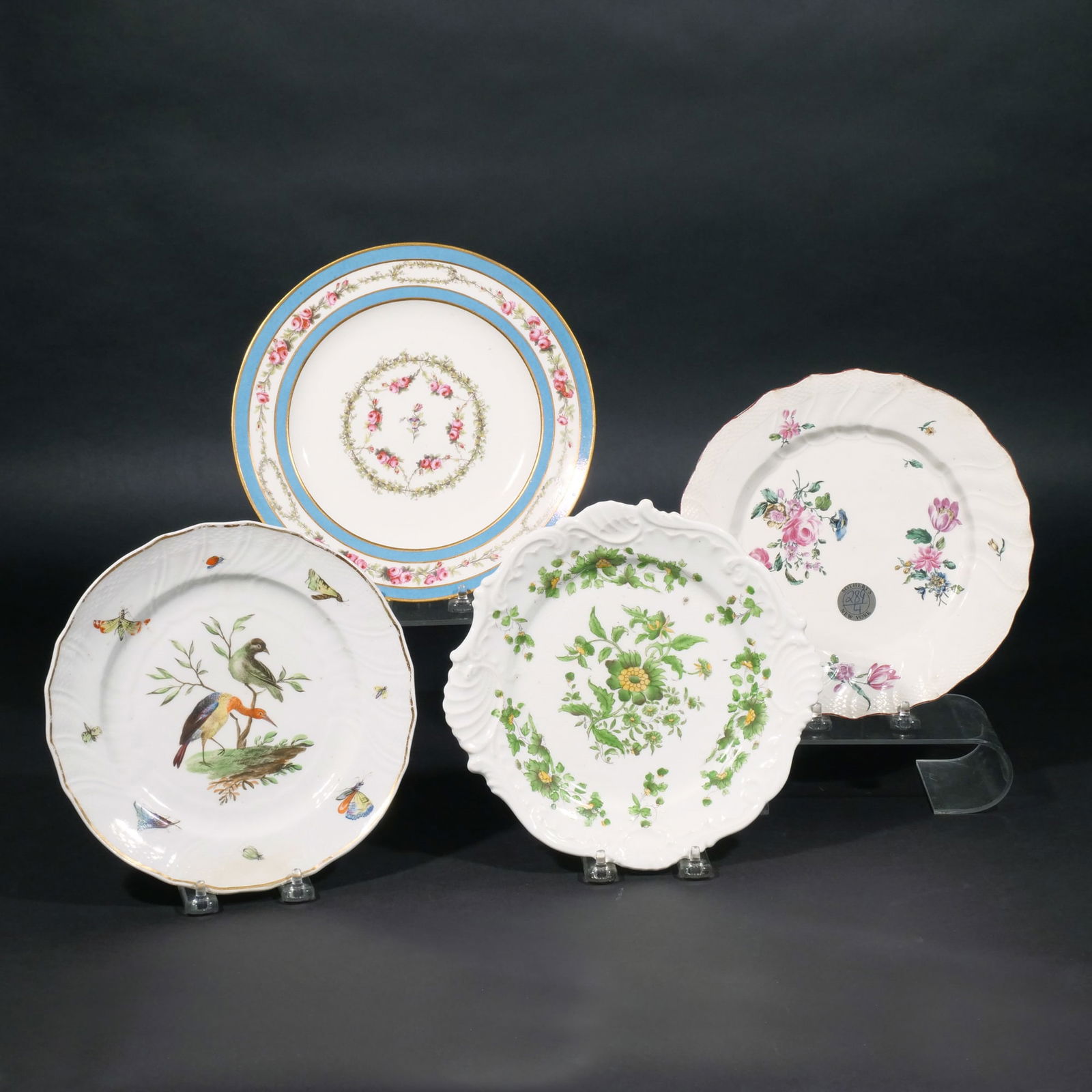 (4pc) CONTINENTAL PORCELAIN PLATES (1 of 8)