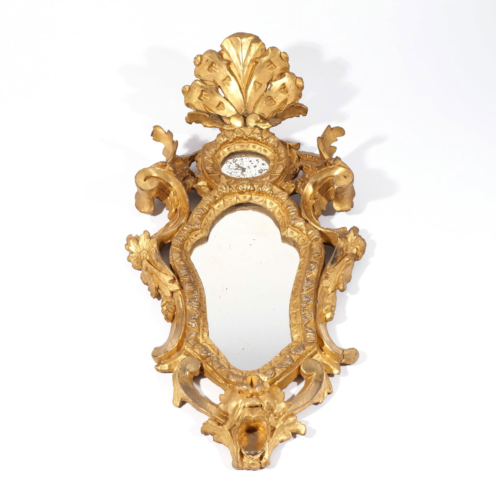 19th C. or EARLIER CONTINENTAL ROCOCO WALL MIRROR (1 of 11)