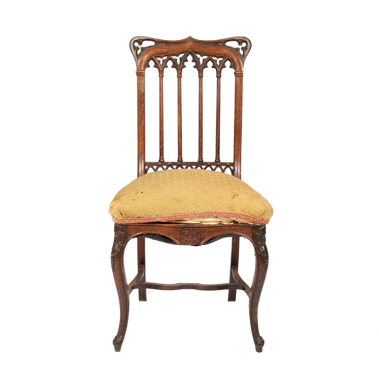 GOTHIC REVIVAL ROSEWOOD SIDE CHAIR (1 of 12)