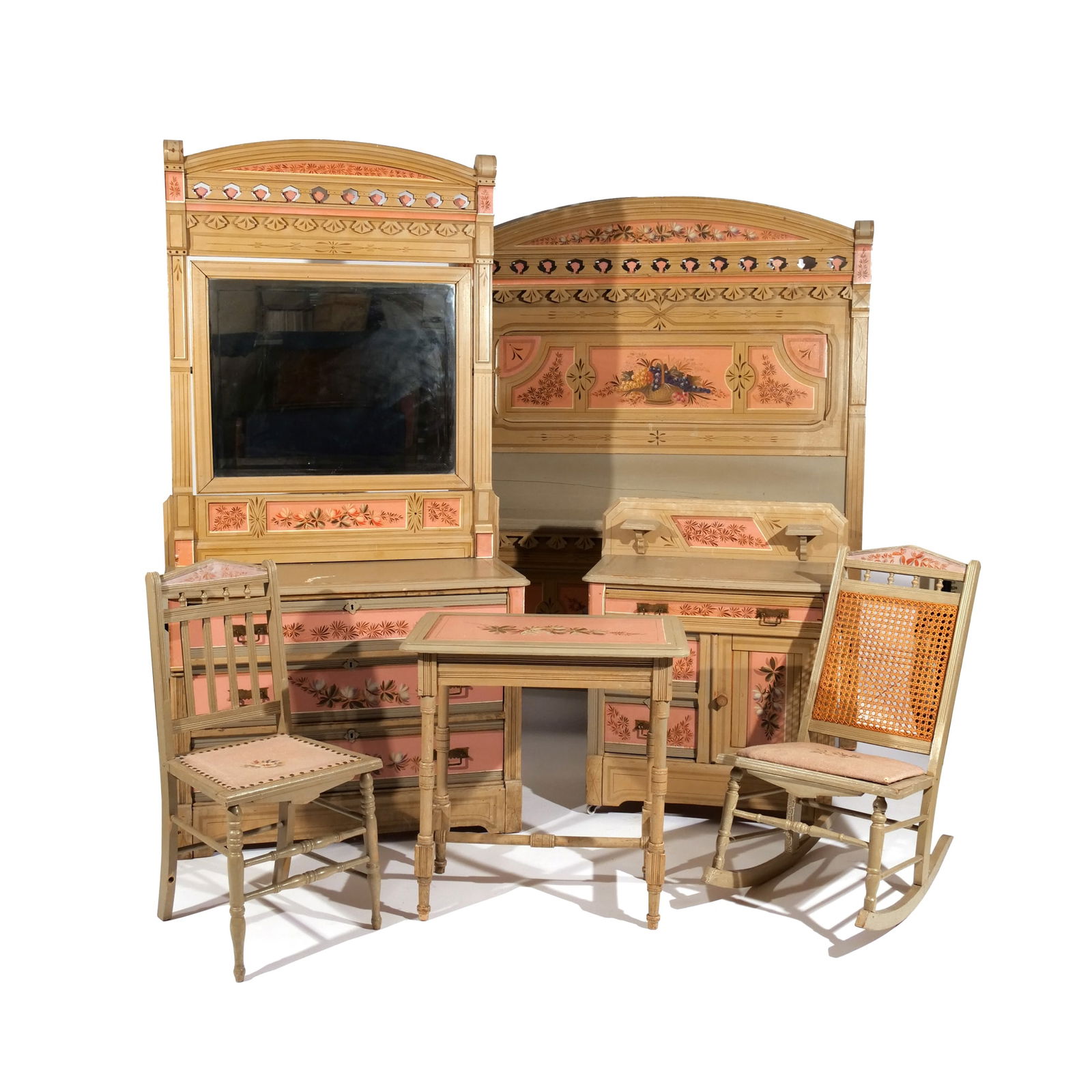 (6pc) PAINTED COTTAGE FURNITURE SUITE (1 of 18)