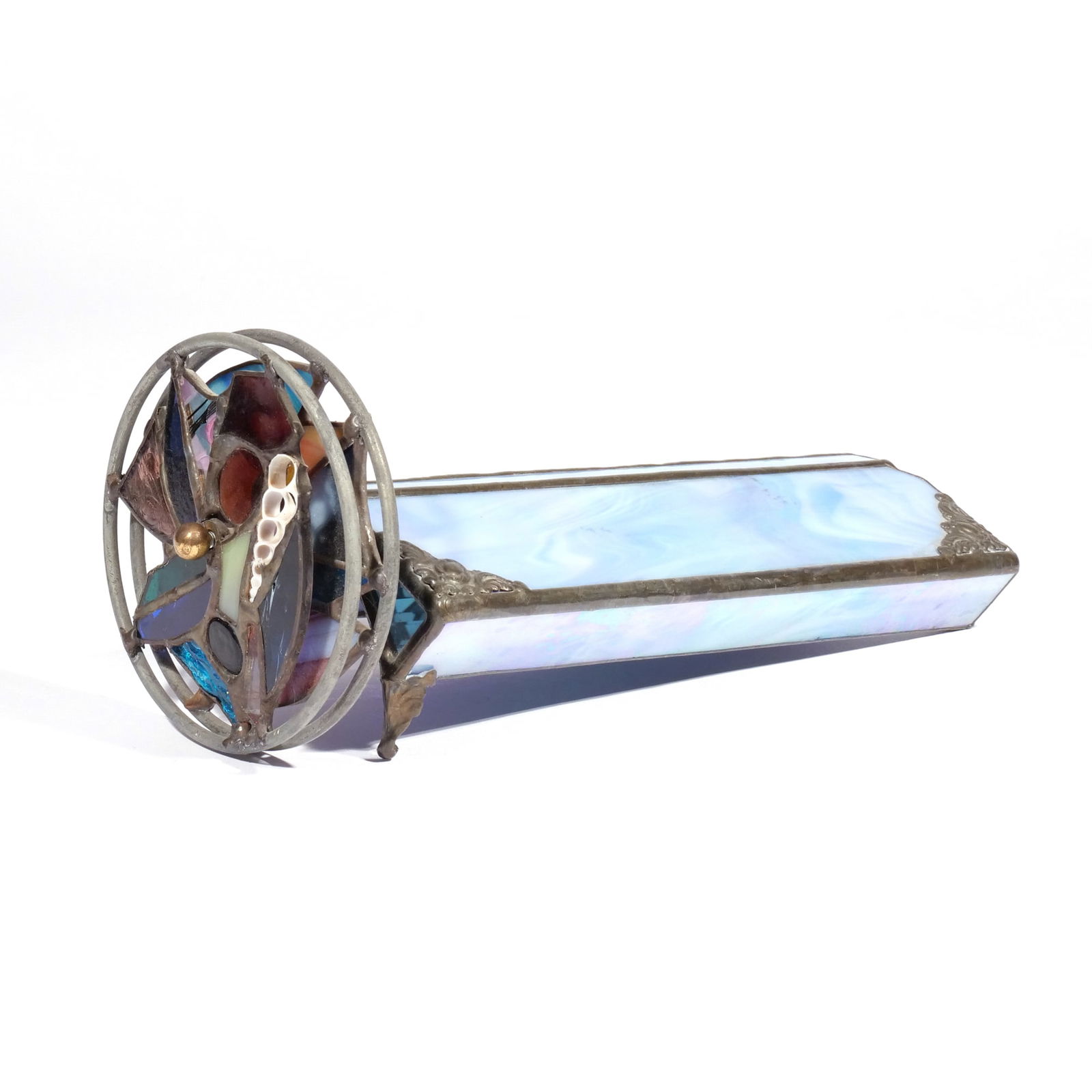 LEADED STAINED GLASS KALEIDOSCOPE (1 of 7)