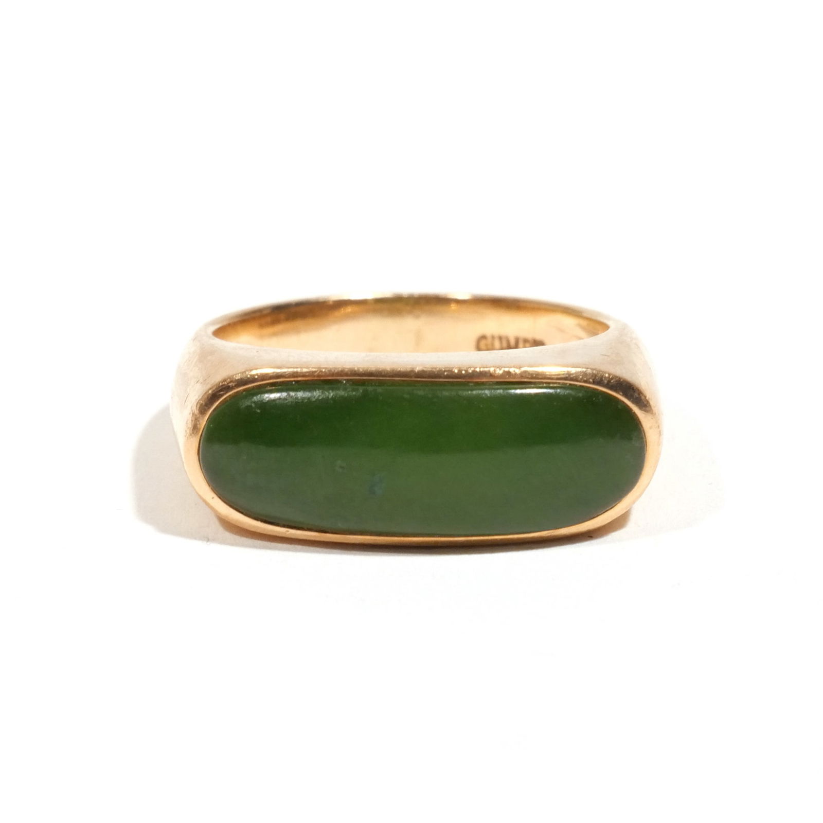 GUMP'S 14k GOLD & JADE RING (1 of 5)