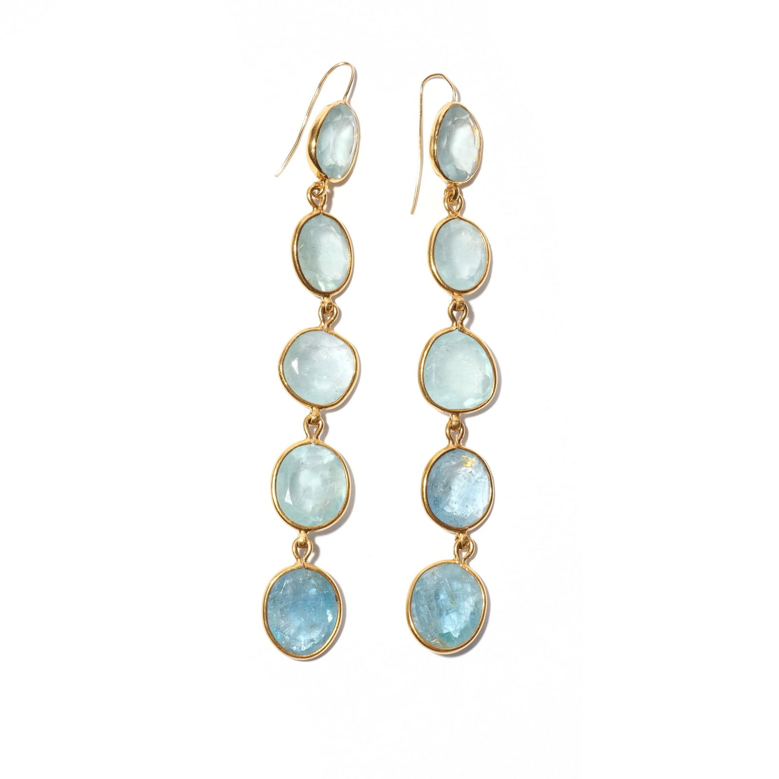 PIPPA SMALL 18k GOLD & AQUAMARINE EARRINGS (1 of 6)